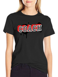 Coach Graphic T-Shirt - Black Cotton Tee