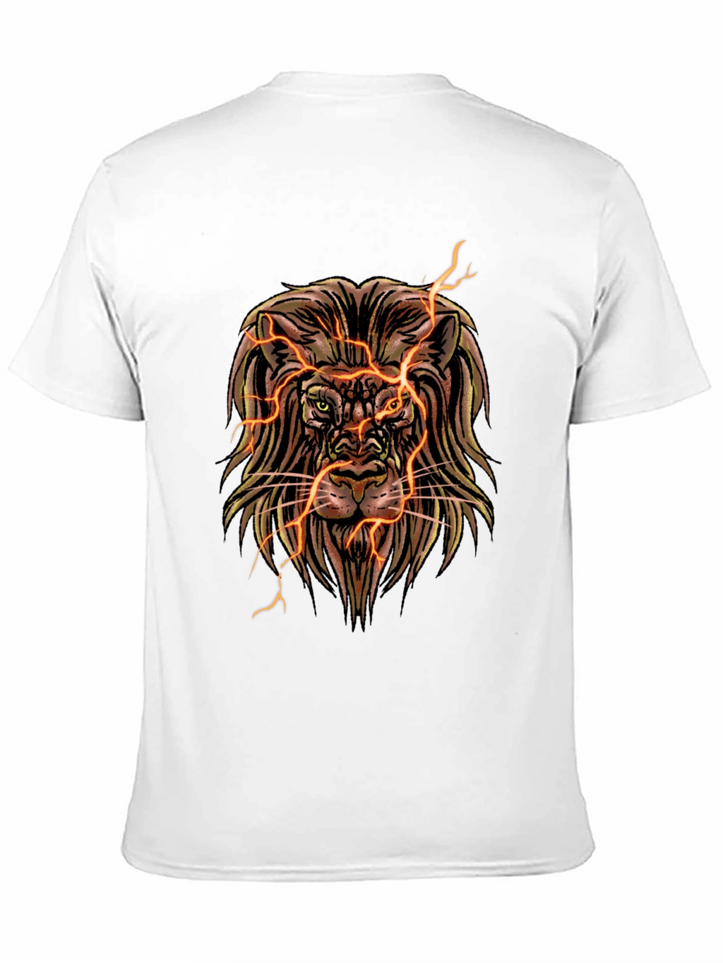 Electric Lion Graphic T-Shirt - Black