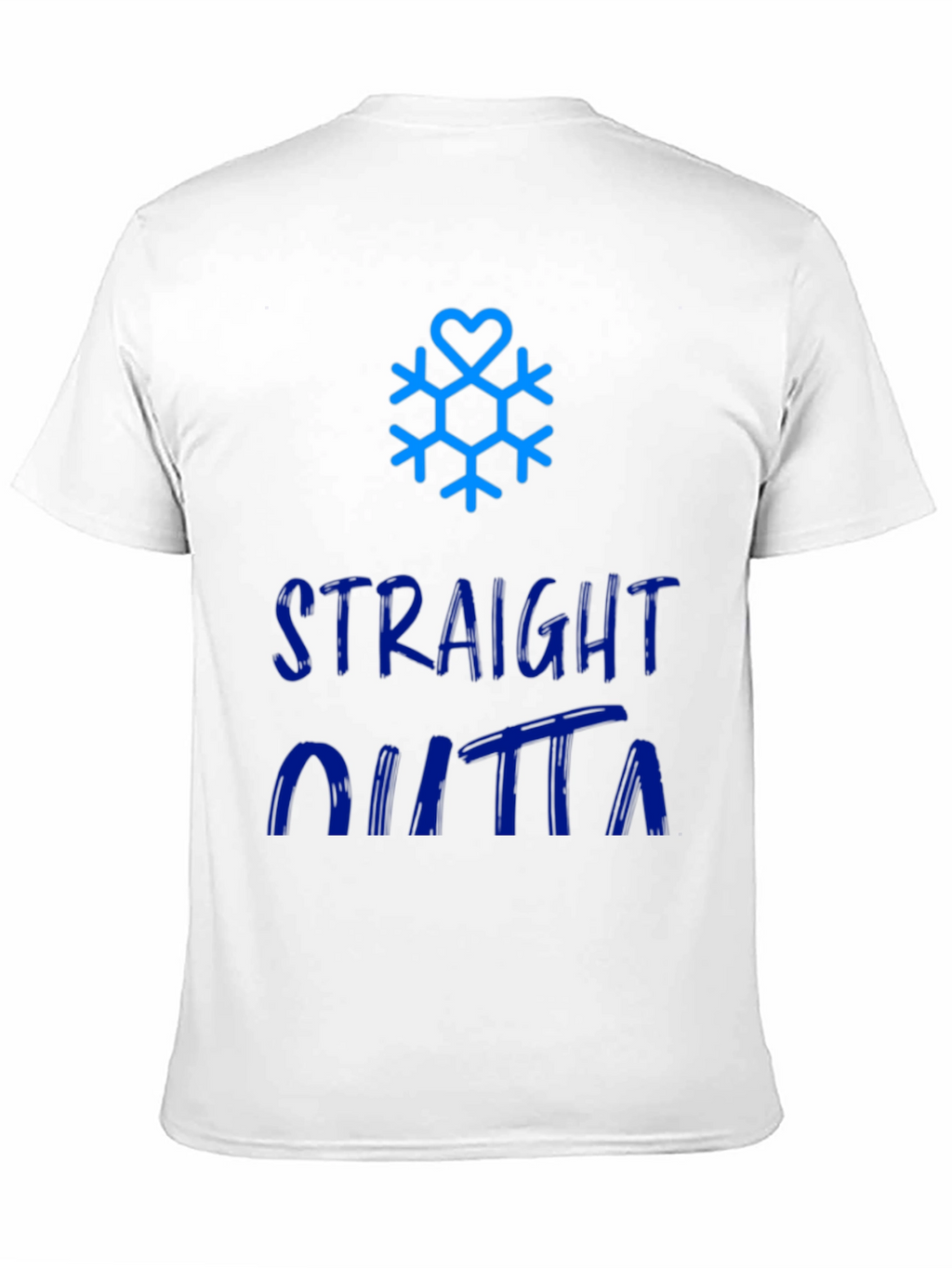 Straight Outta Winter Snowflake Graphic Tee