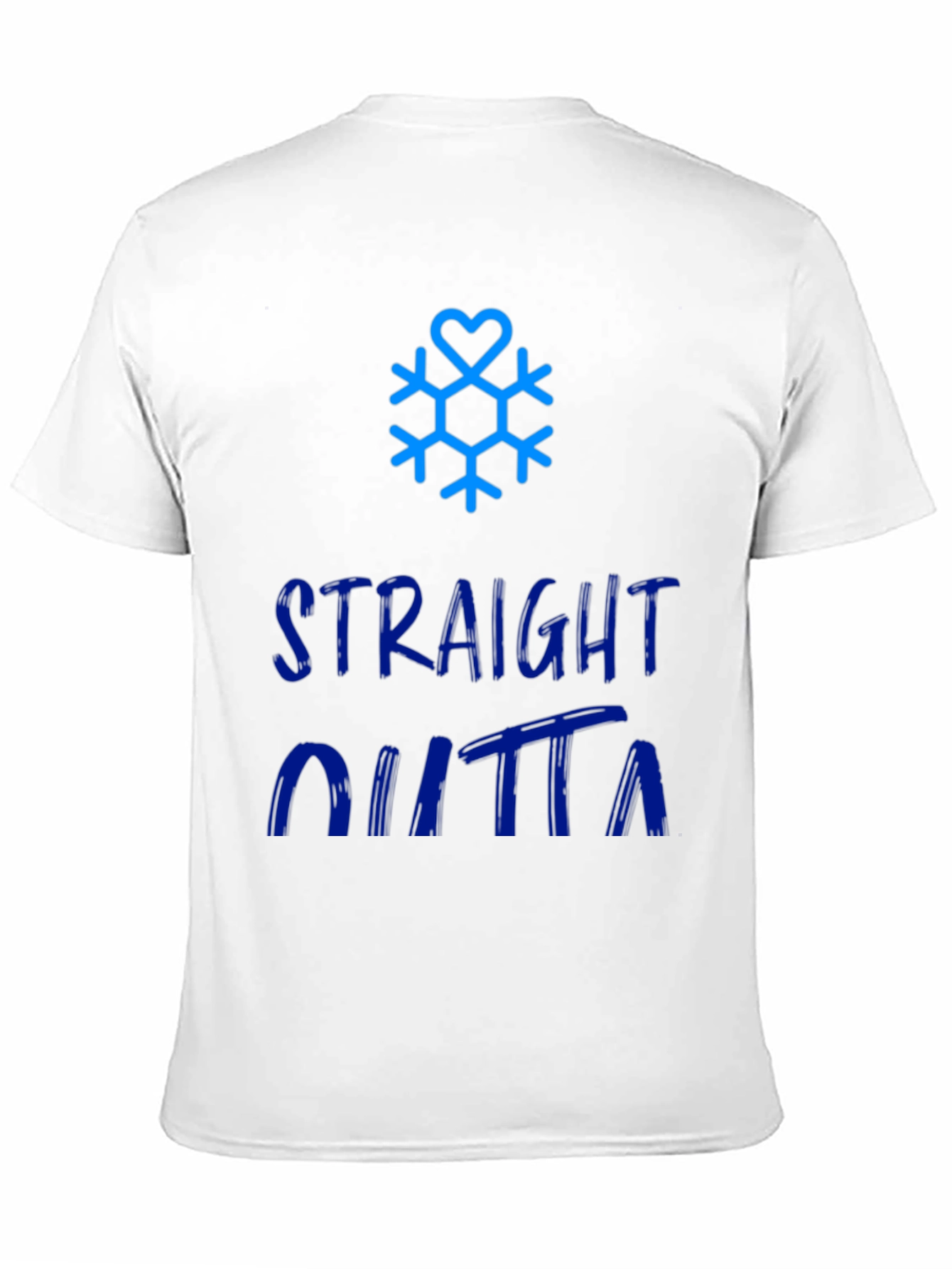 Straight Outta Winter Snowflake Graphic Tee