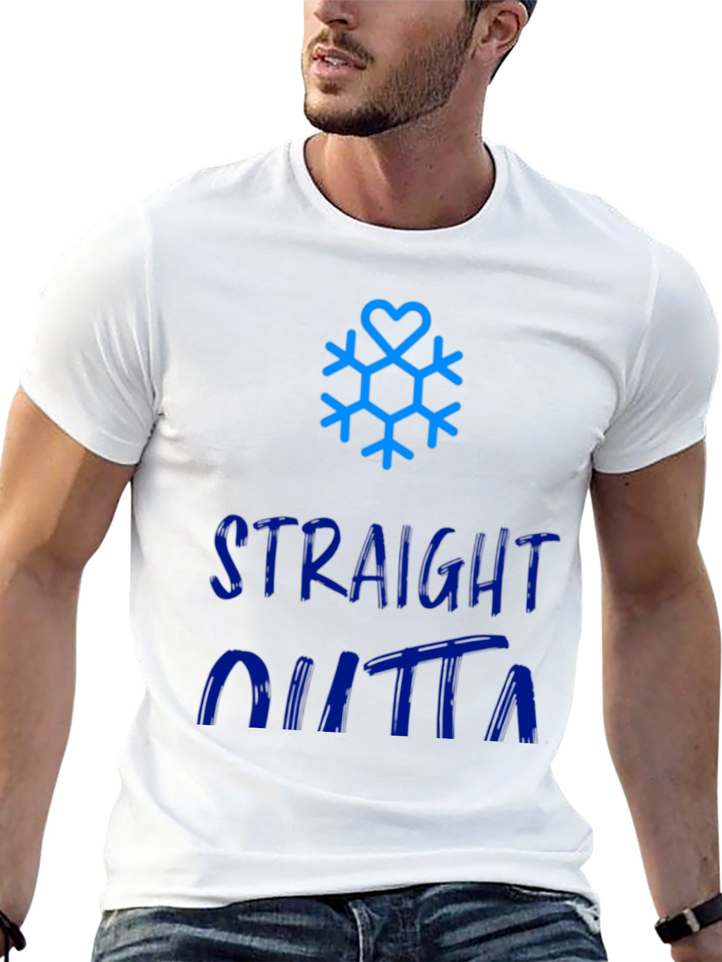 Straight Outta Winter Snowflake Graphic Tee