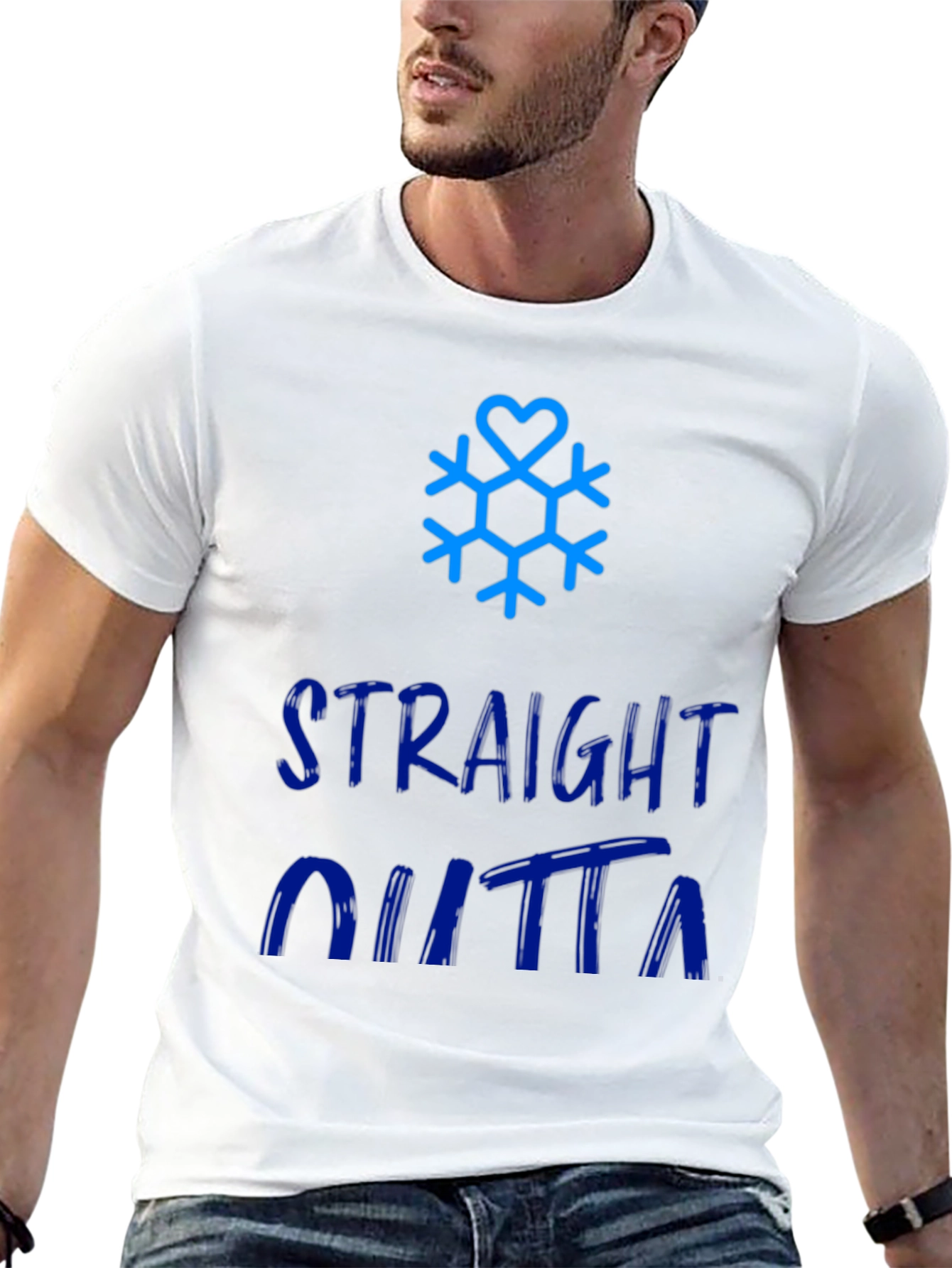 Straight Outta Winter Snowflake Graphic Tee