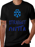 Straight Outta Winter Snowflake Graphic Tee