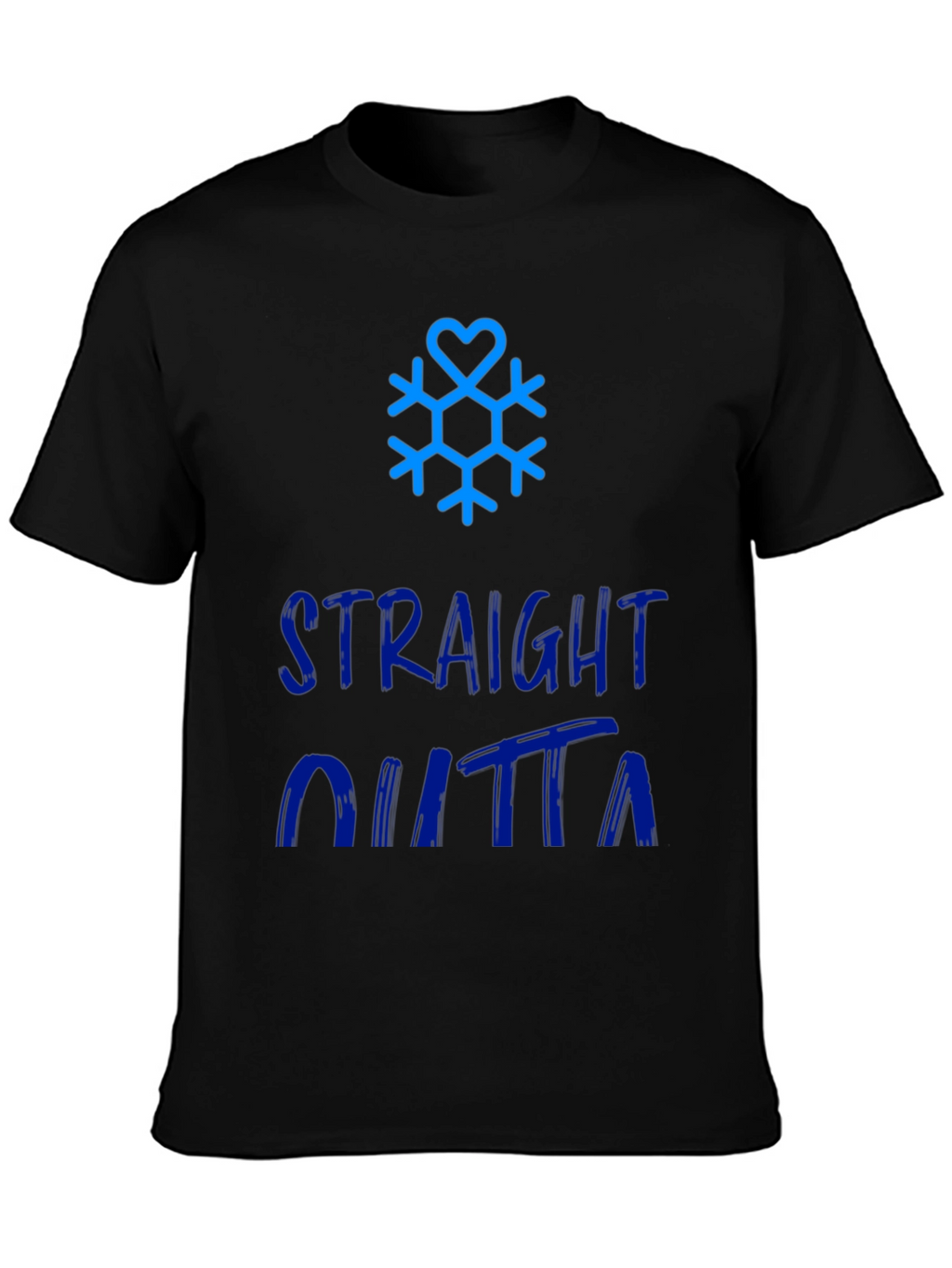 Straight Outta Winter Snowflake Graphic Tee