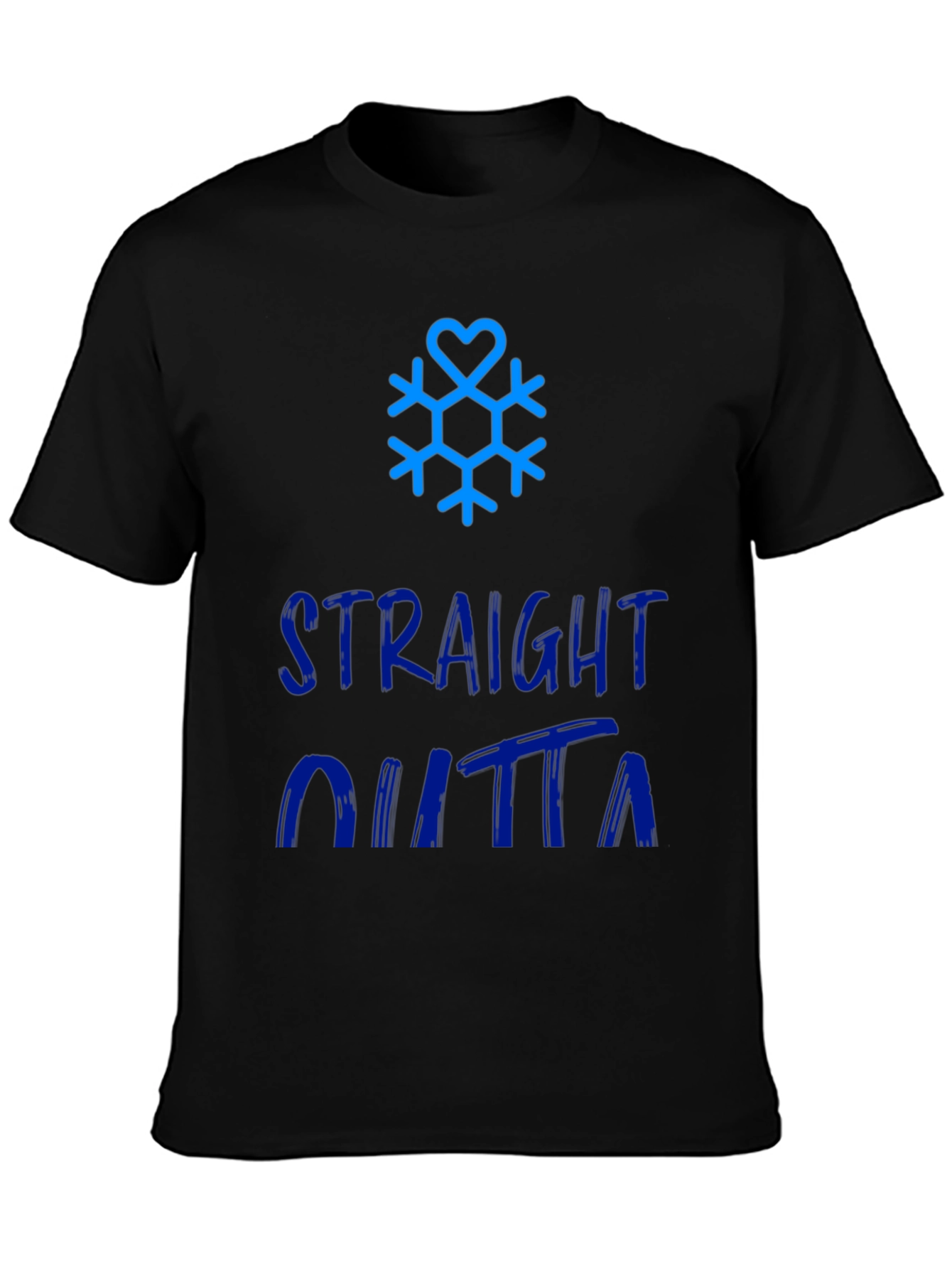 Straight Outta Winter Snowflake Graphic Tee