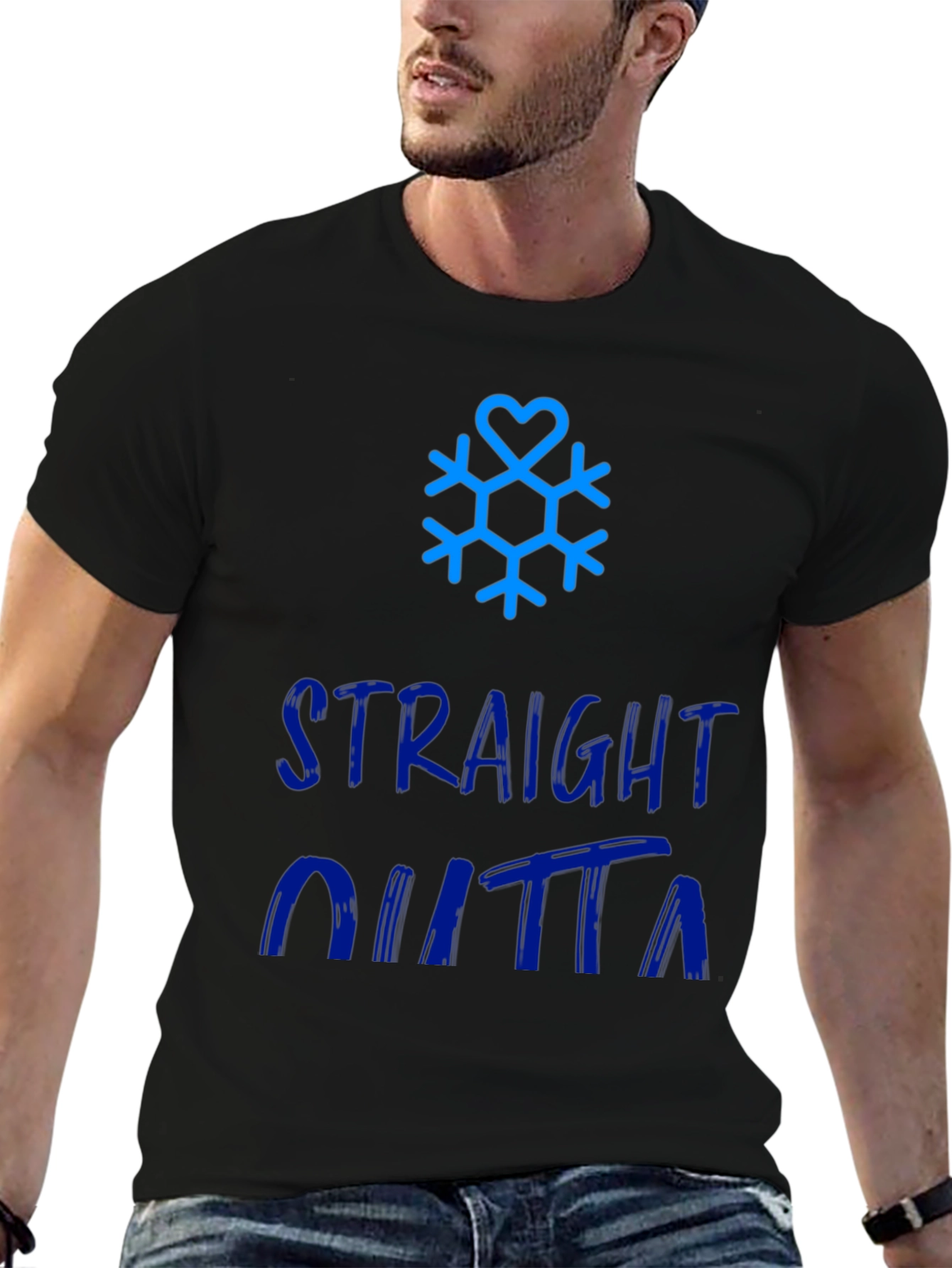 Straight Outta Winter Snowflake Graphic Tee