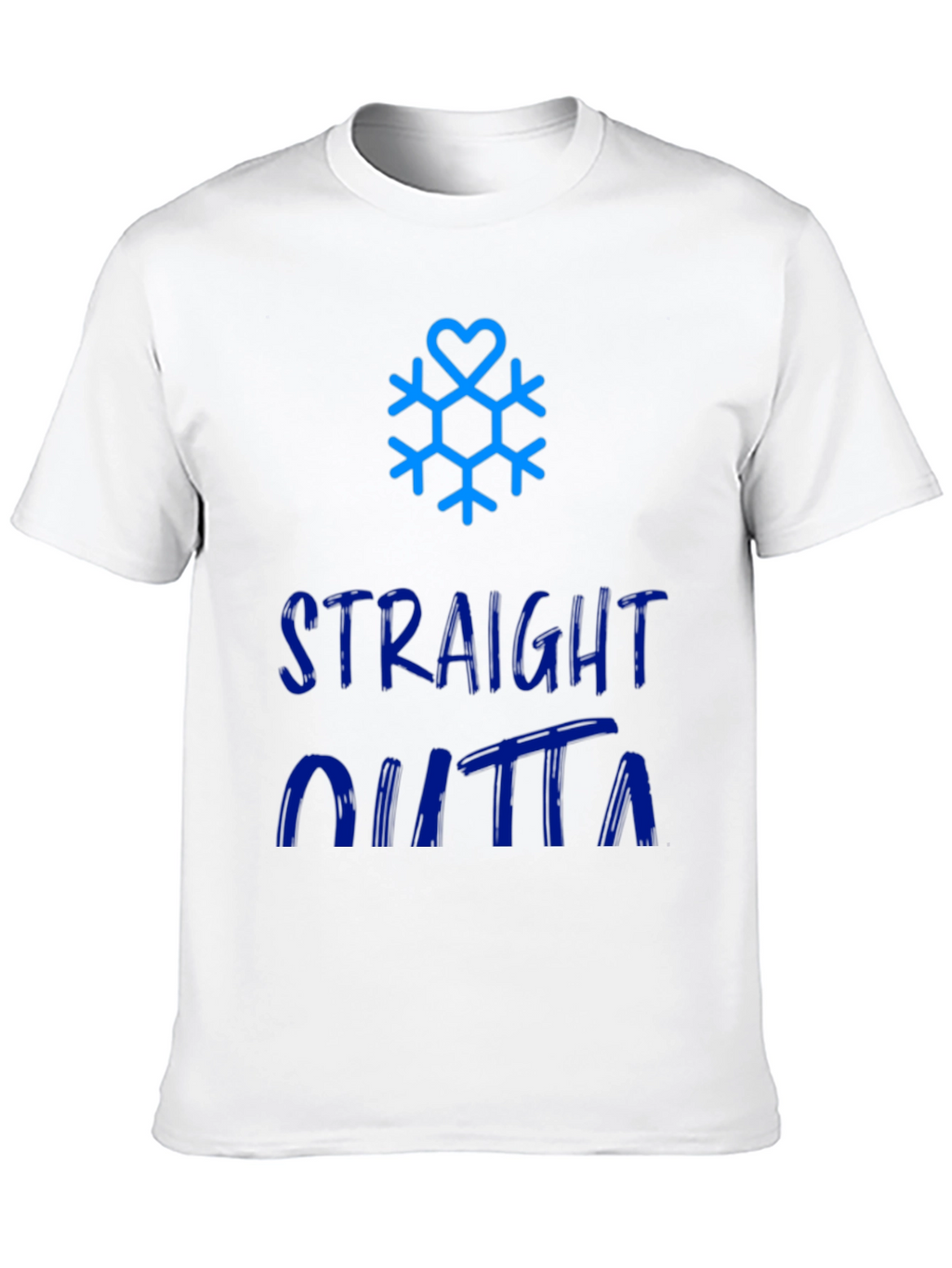 Straight Outta Winter Snowflake Graphic Tee