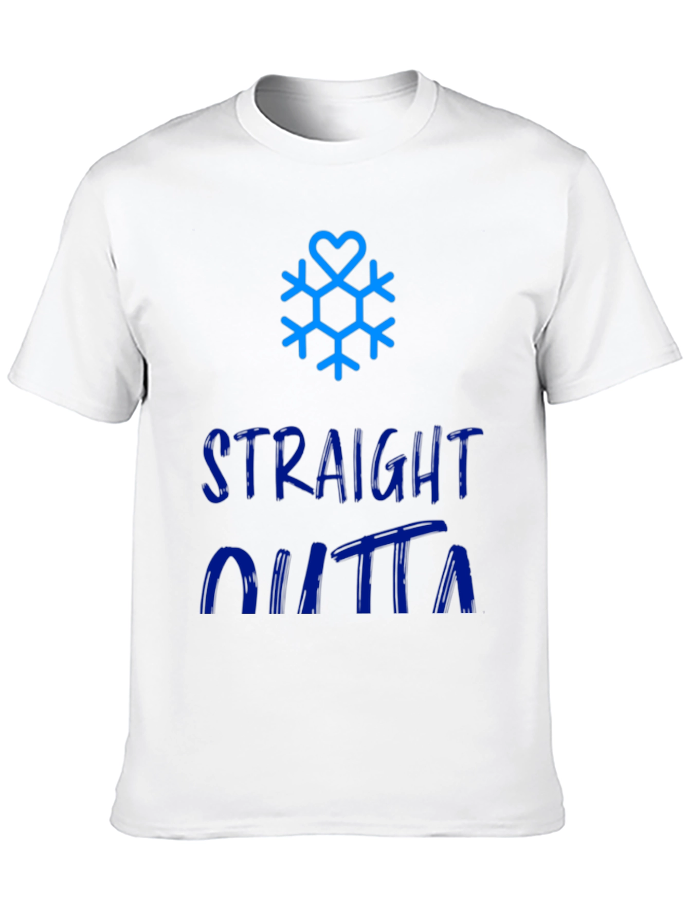 Straight Outta Winter Snowflake Graphic Tee