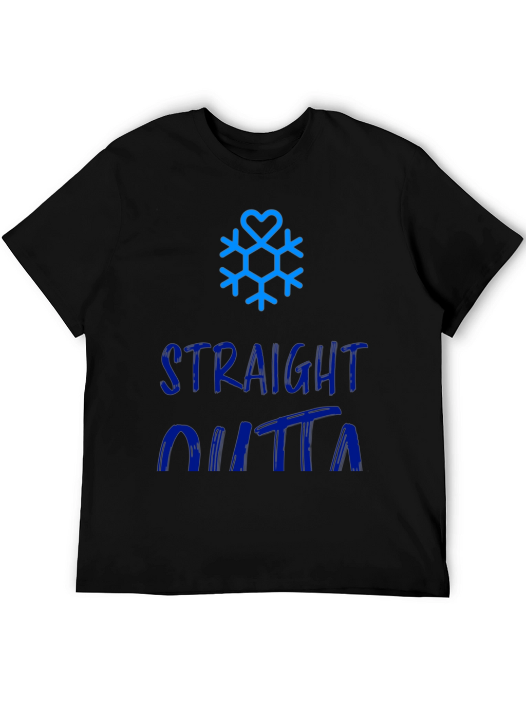 Straight Outta Winter Snowflake Graphic Tee