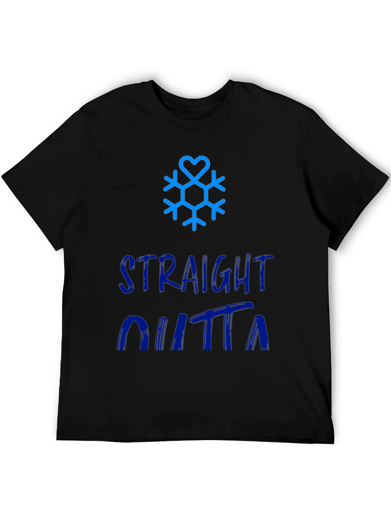 Straight Outta Winter Snowflake Graphic Tee