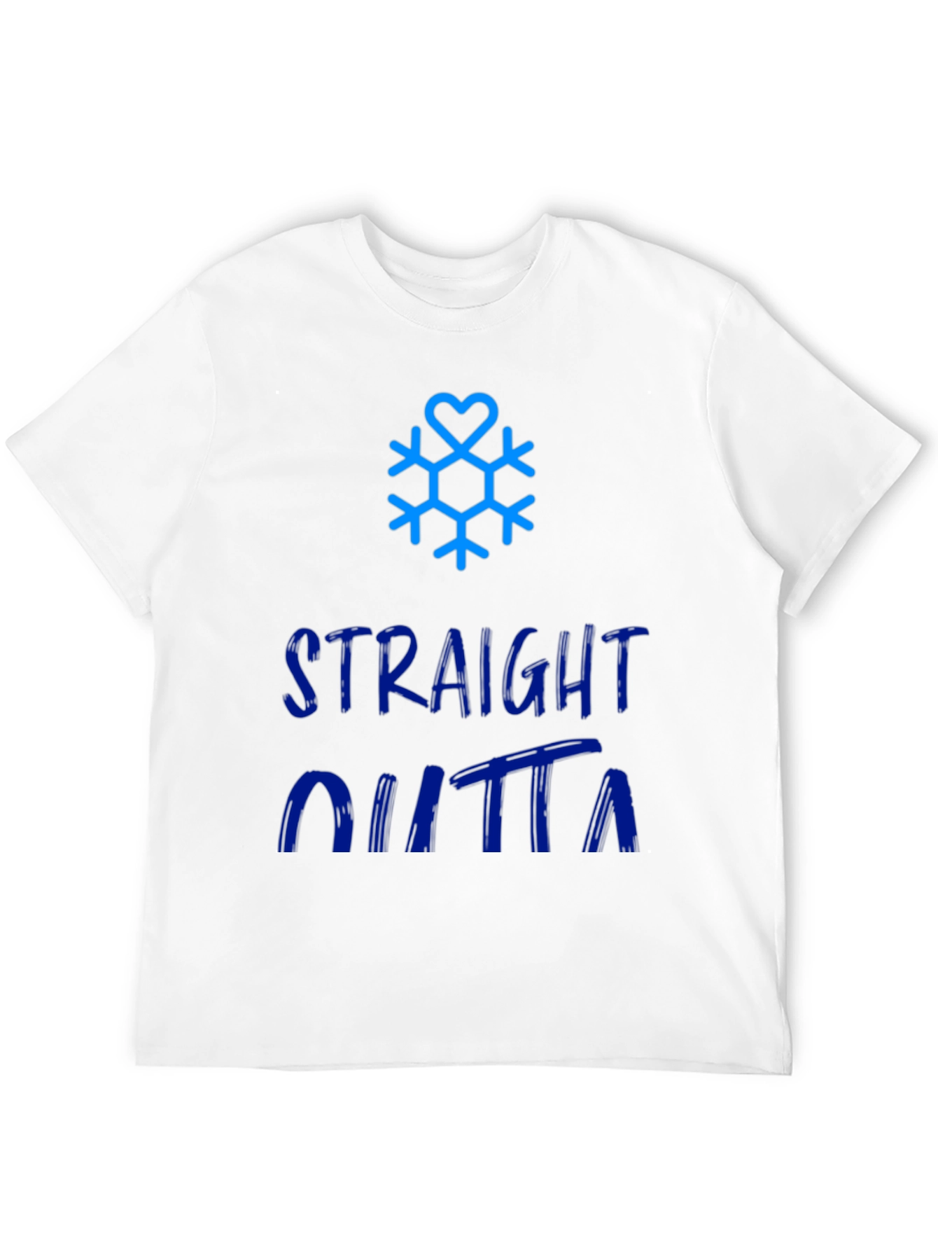 Straight Outta Winter Snowflake Graphic Tee