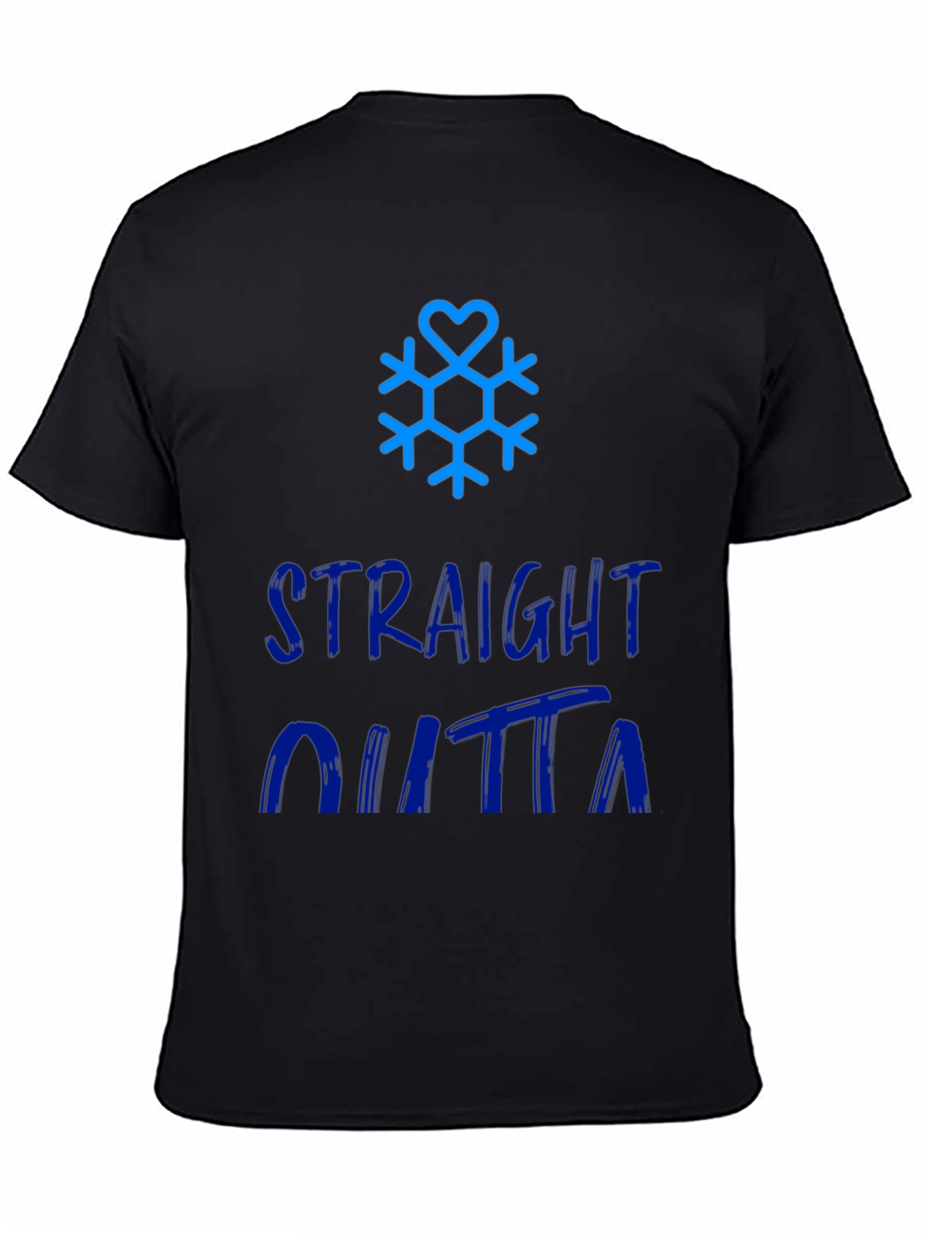 Straight Outta Winter Snowflake Graphic Tee