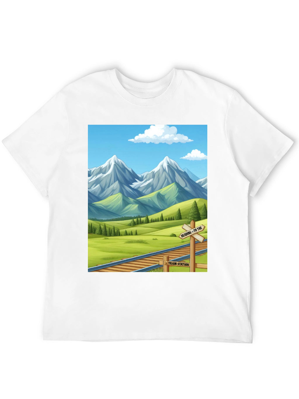 Scenic Mountain Train T-Shirt