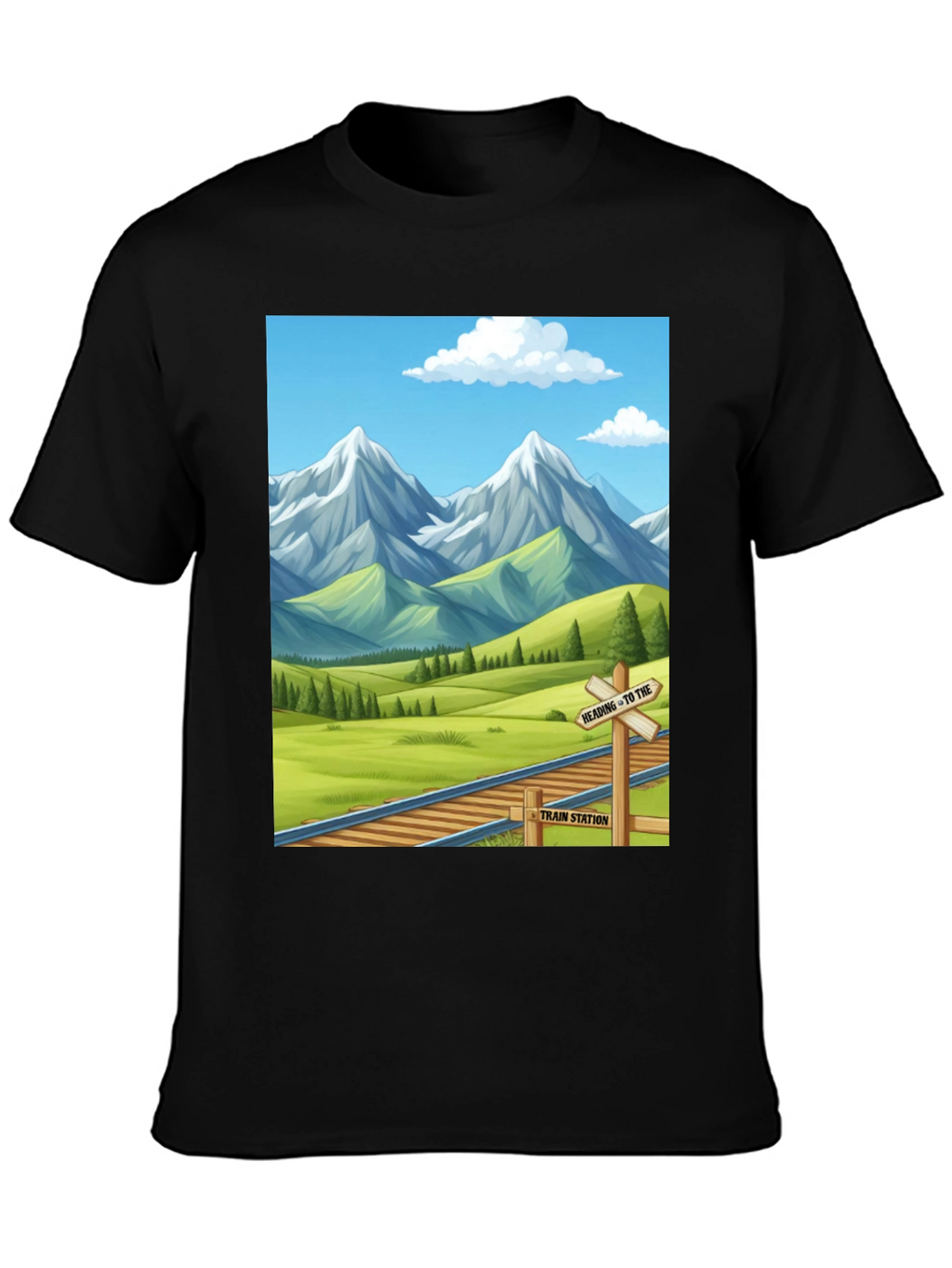 Scenic Mountain Train T-Shirt