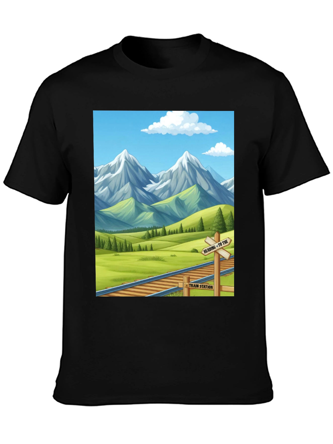 Scenic Mountain Train T-Shirt