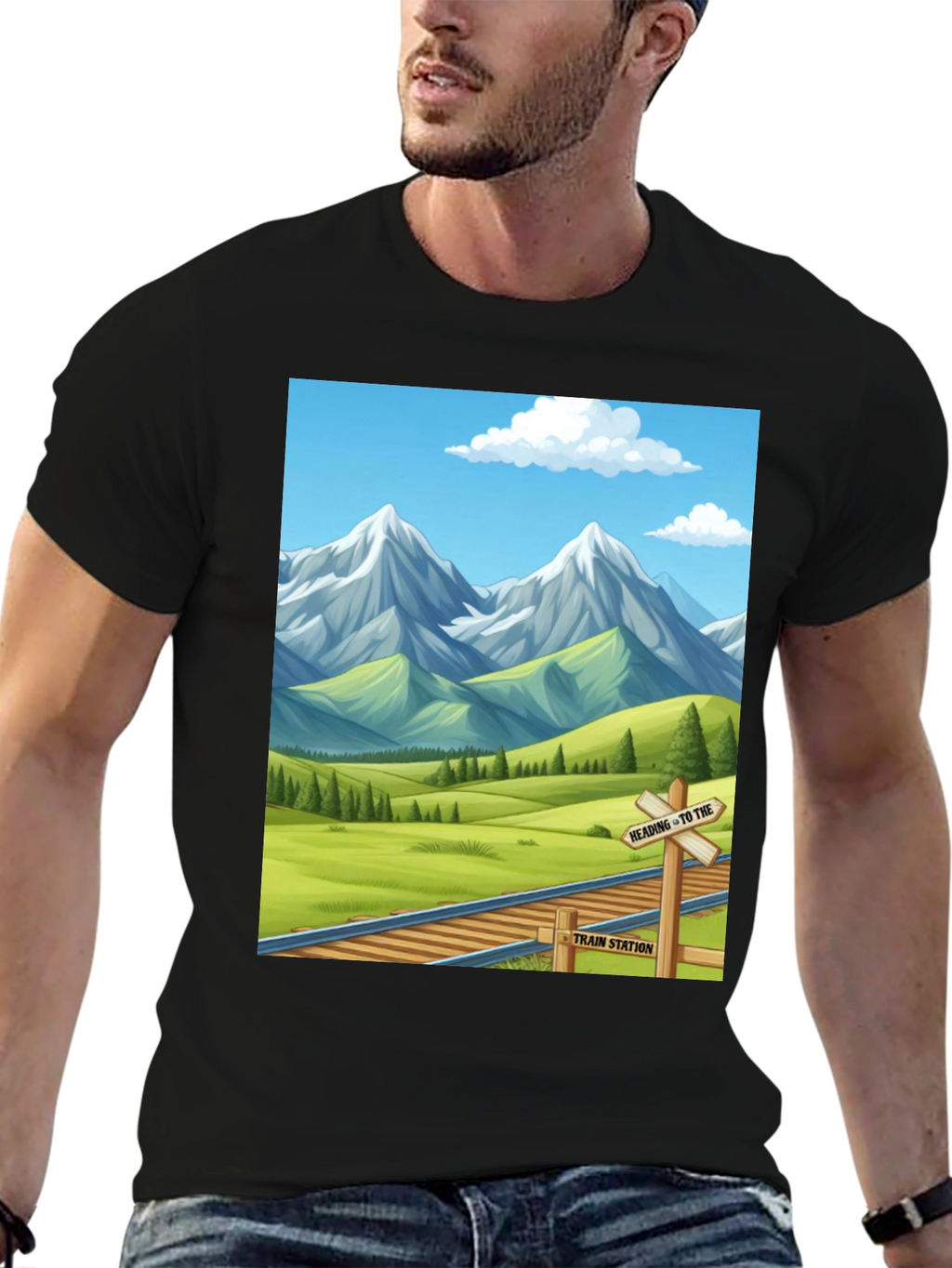 Scenic Mountain Train T-Shirt