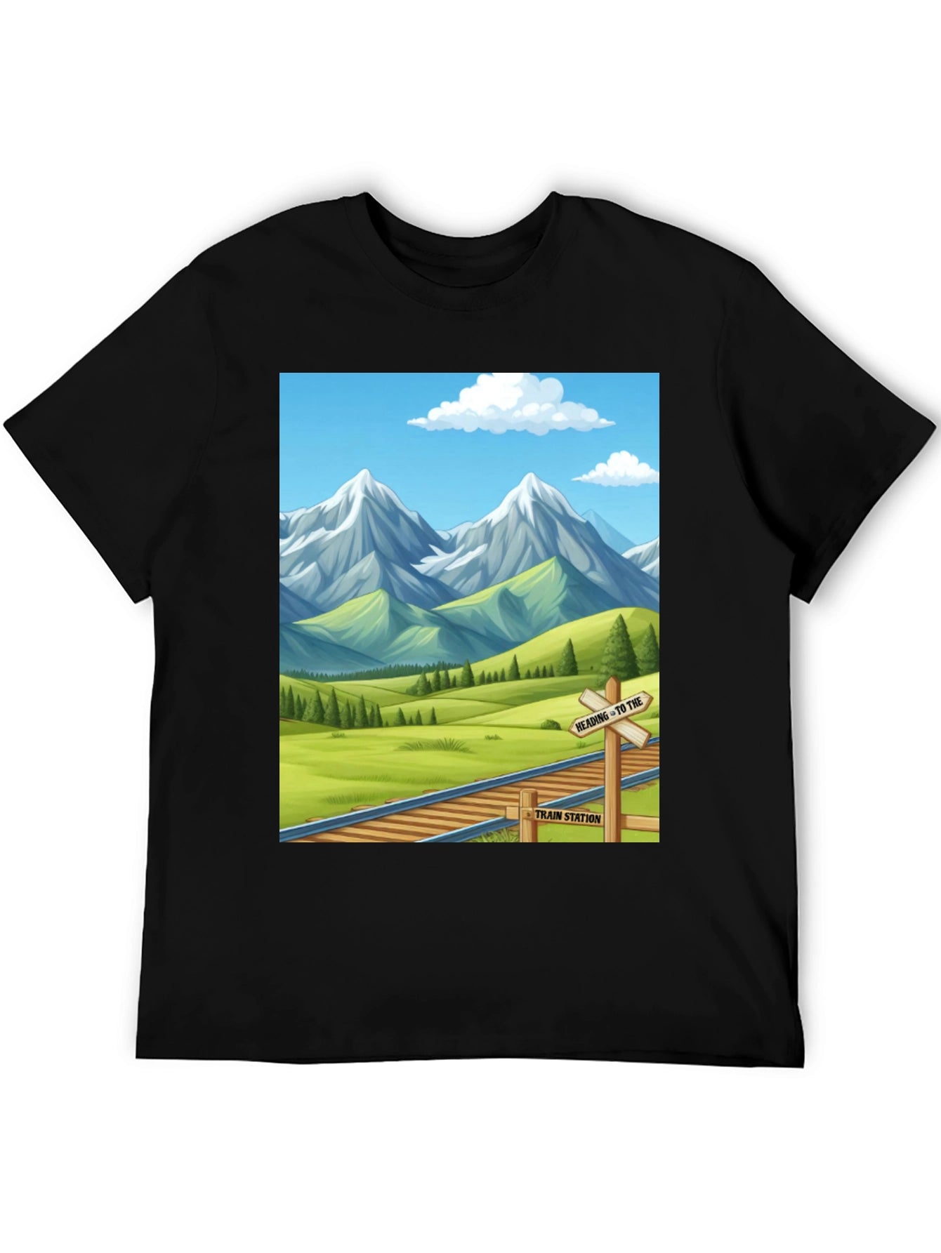 Scenic Mountain Train T-Shirt
