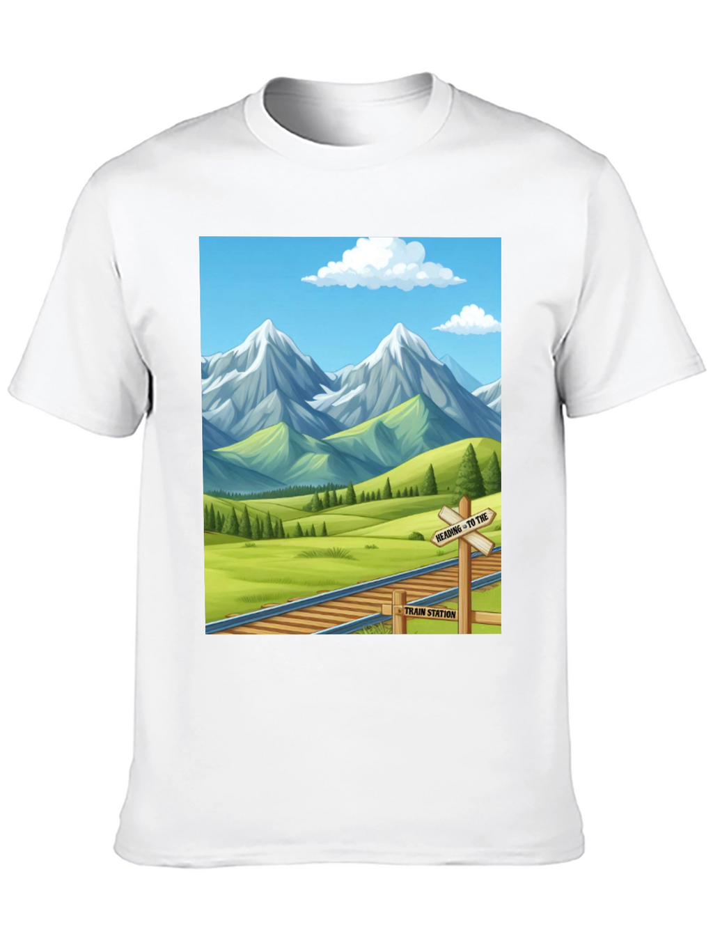 Scenic Mountain Train T-Shirt