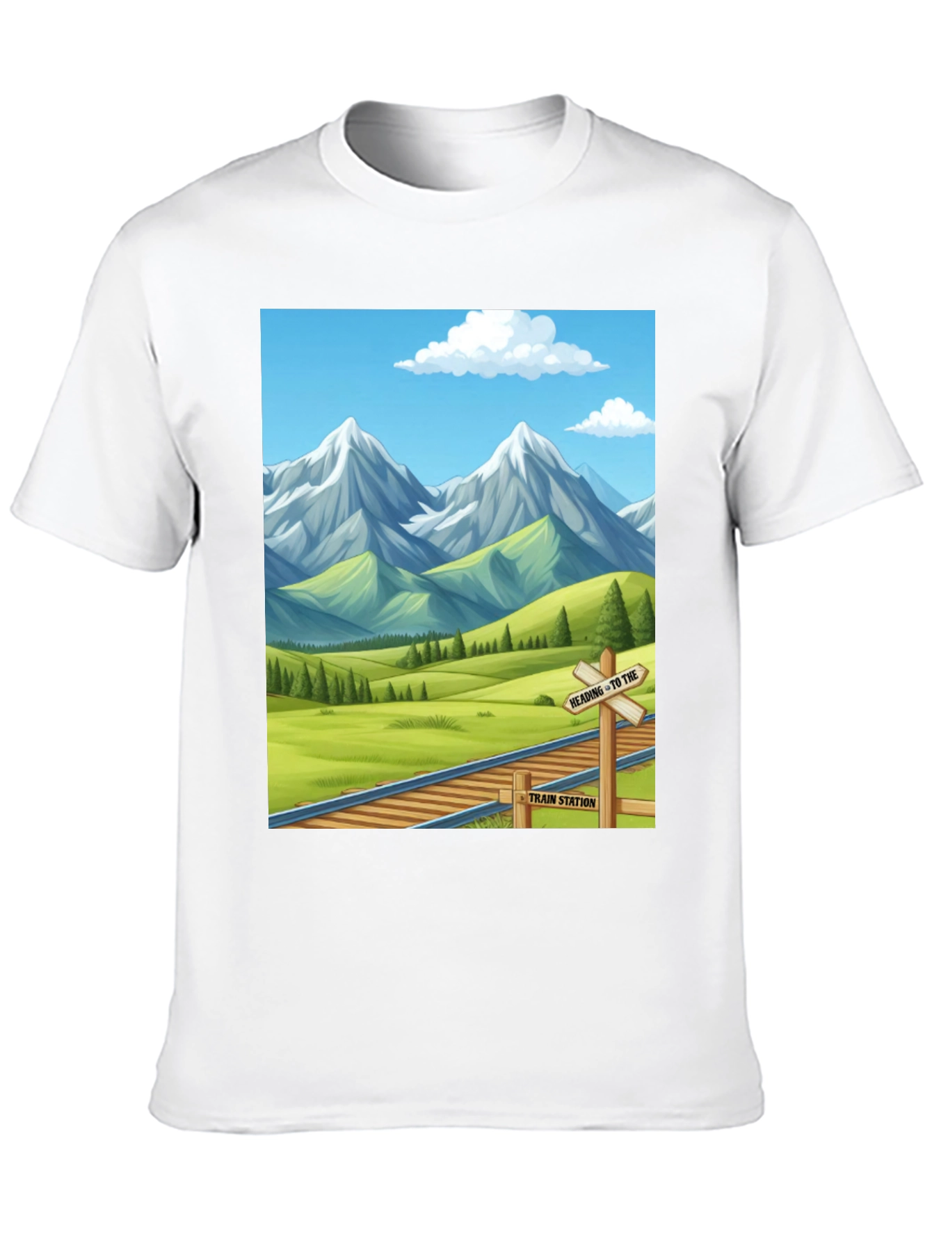 Scenic Mountain Train T-Shirt