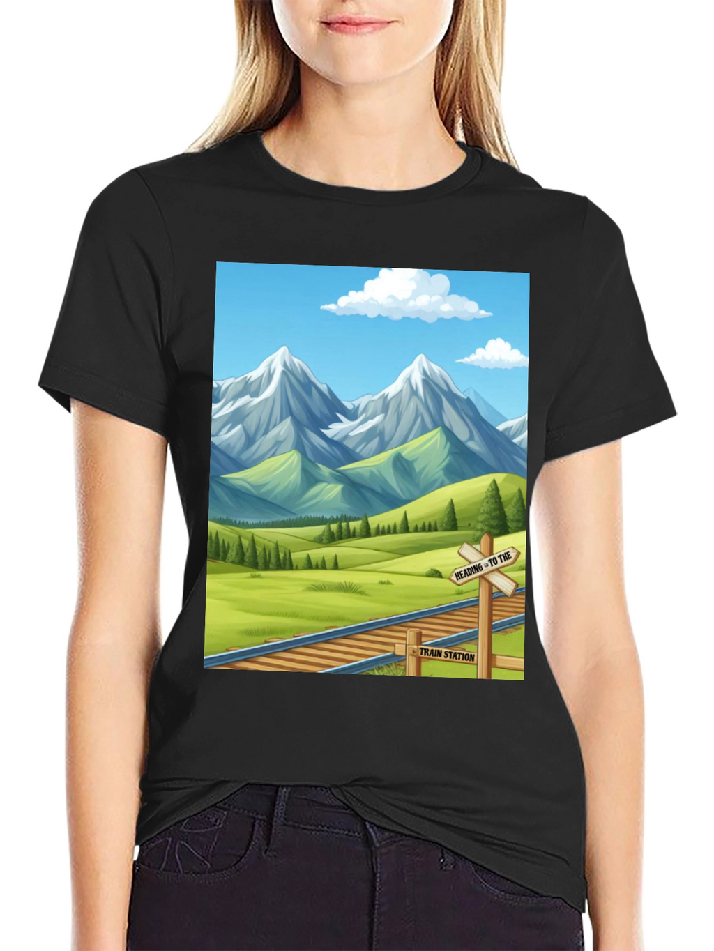 Scenic Mountain Train T-Shirt