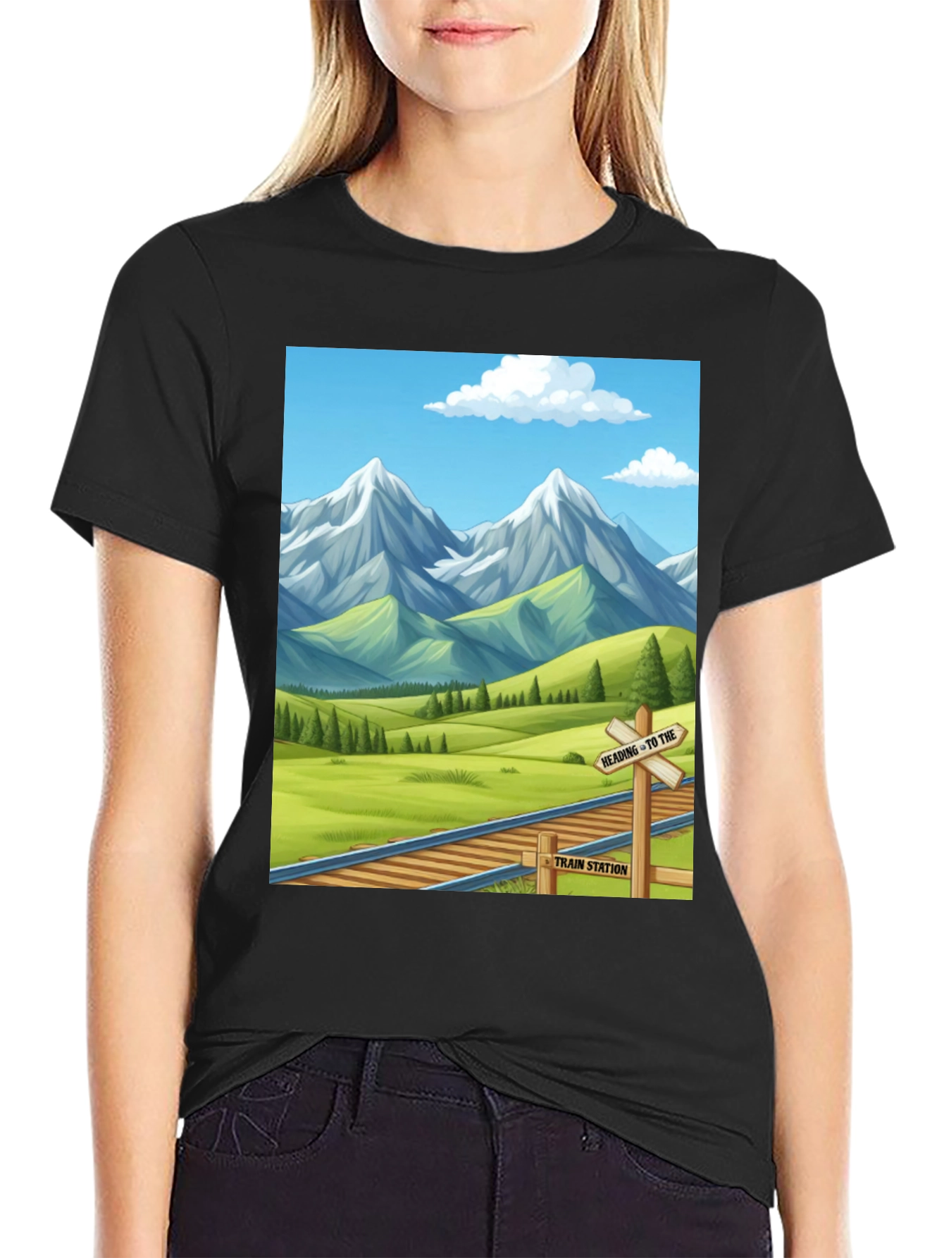 Scenic Mountain Train T-Shirt
