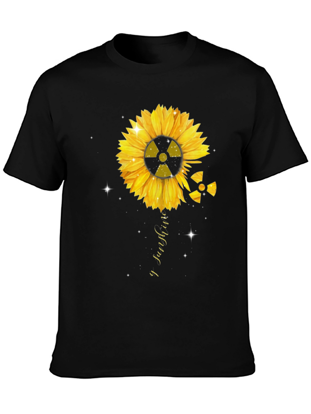 Radioactive Sunflower Graphic T-Shirt