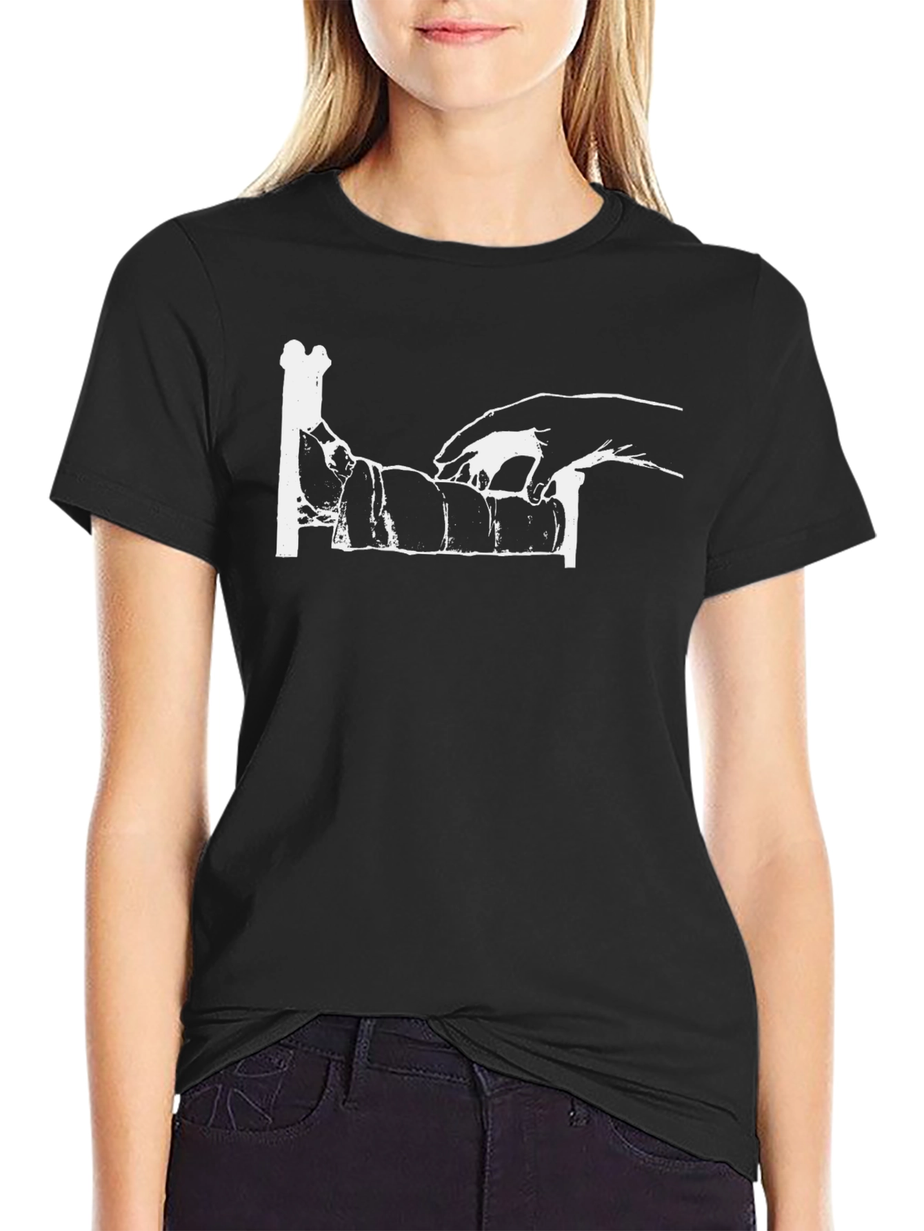 Unique Artistic Black T-Shirt for Men