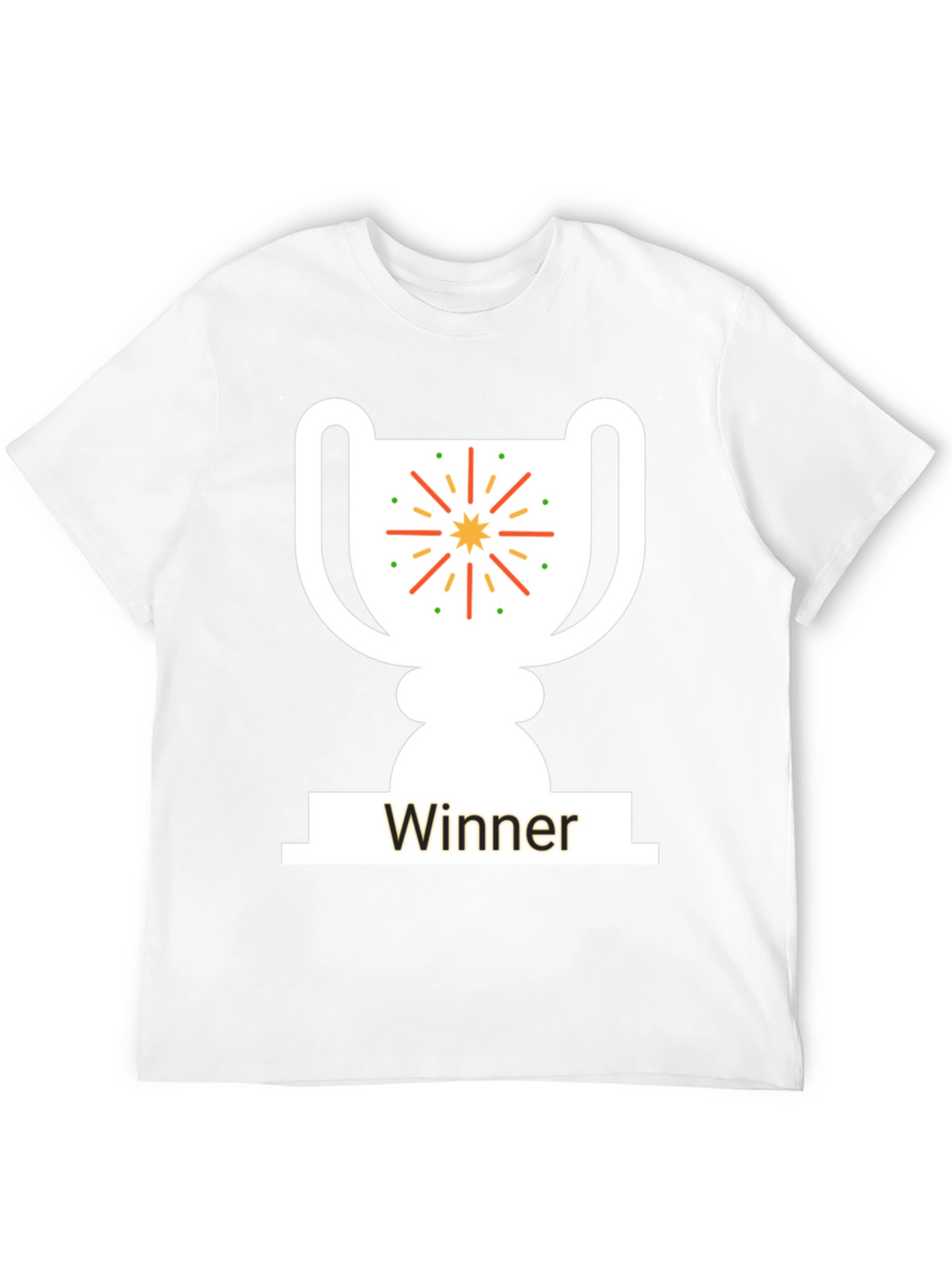 Winner Trophy Graphic T-Shirt - Black