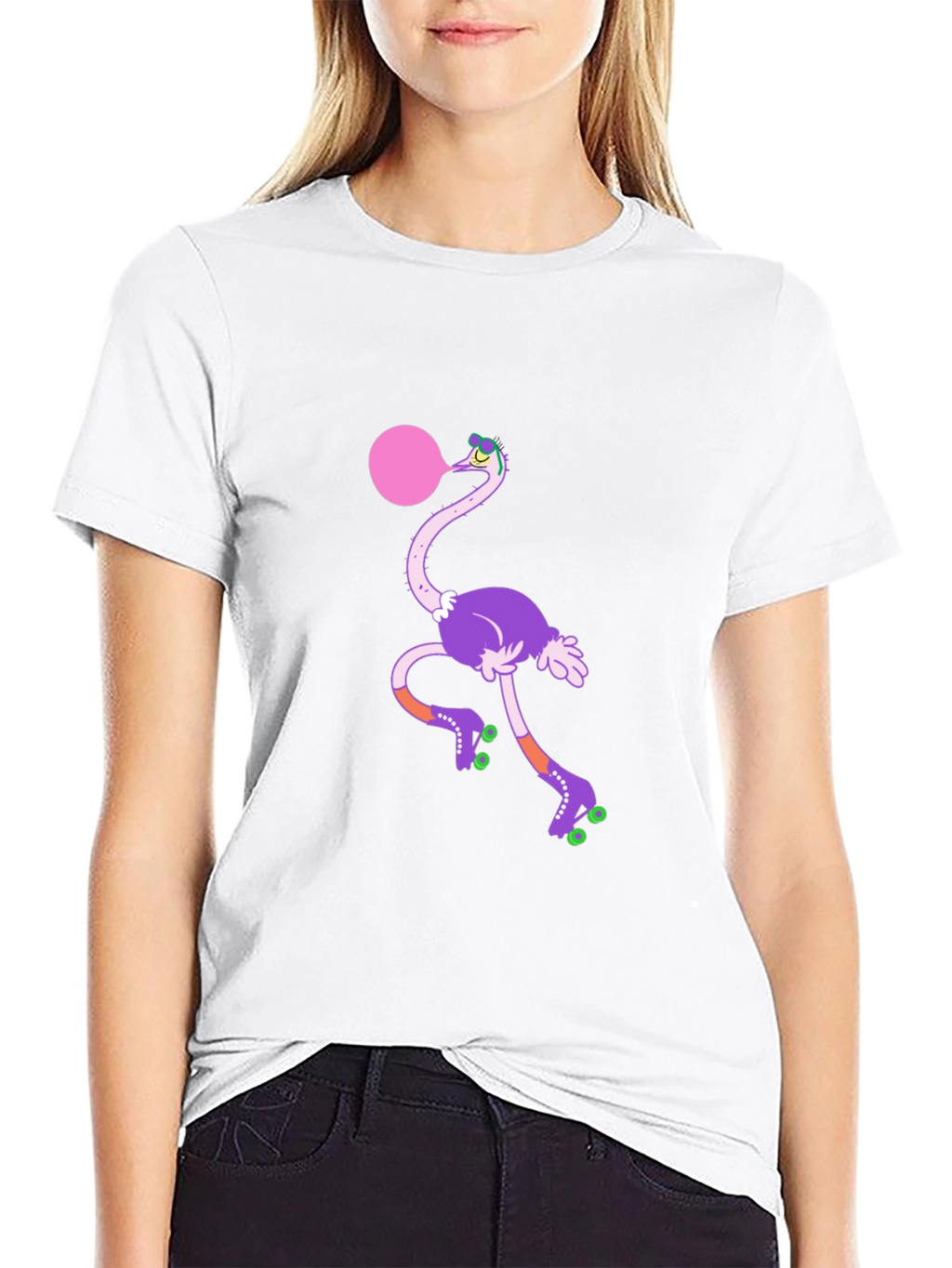 Funky Ostrich Bubblegum Tee