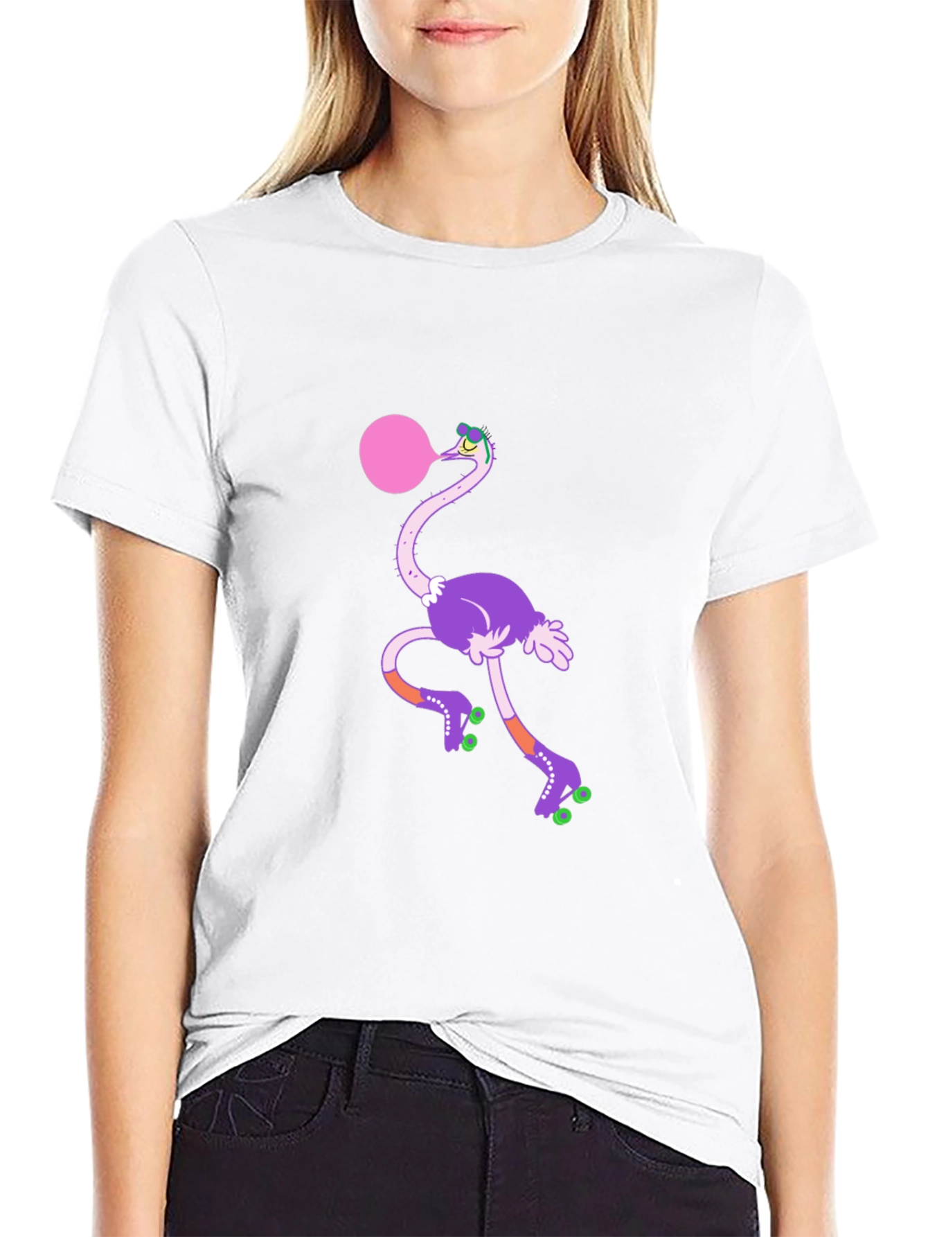 Funky Ostrich Bubblegum Tee