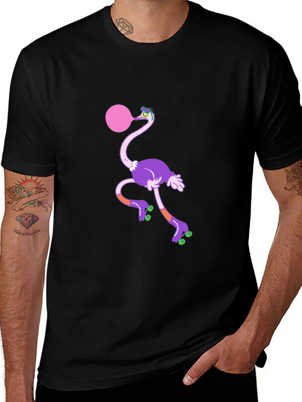Funky Ostrich Bubblegum Tee