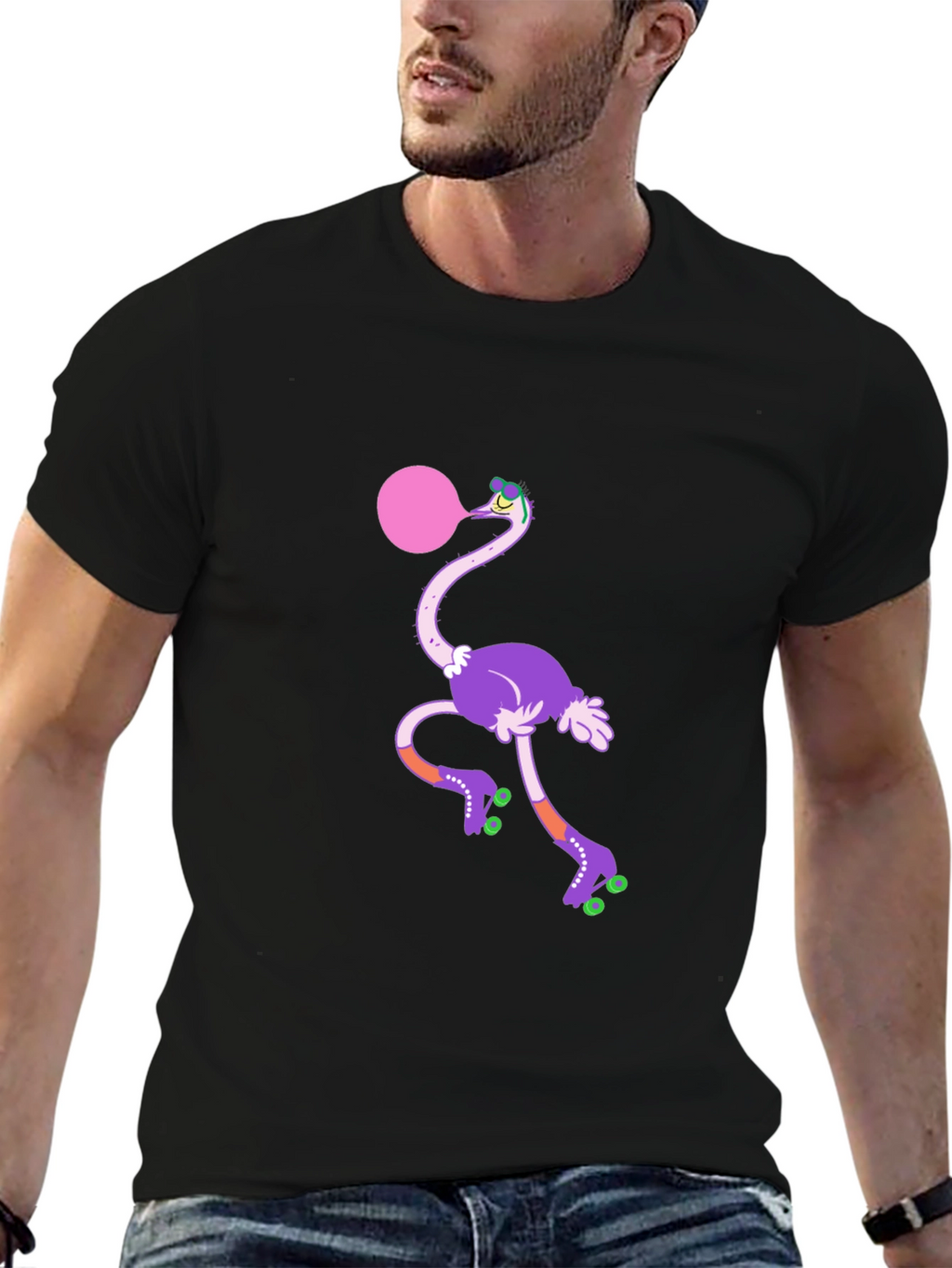 Funky Ostrich Bubblegum Tee
