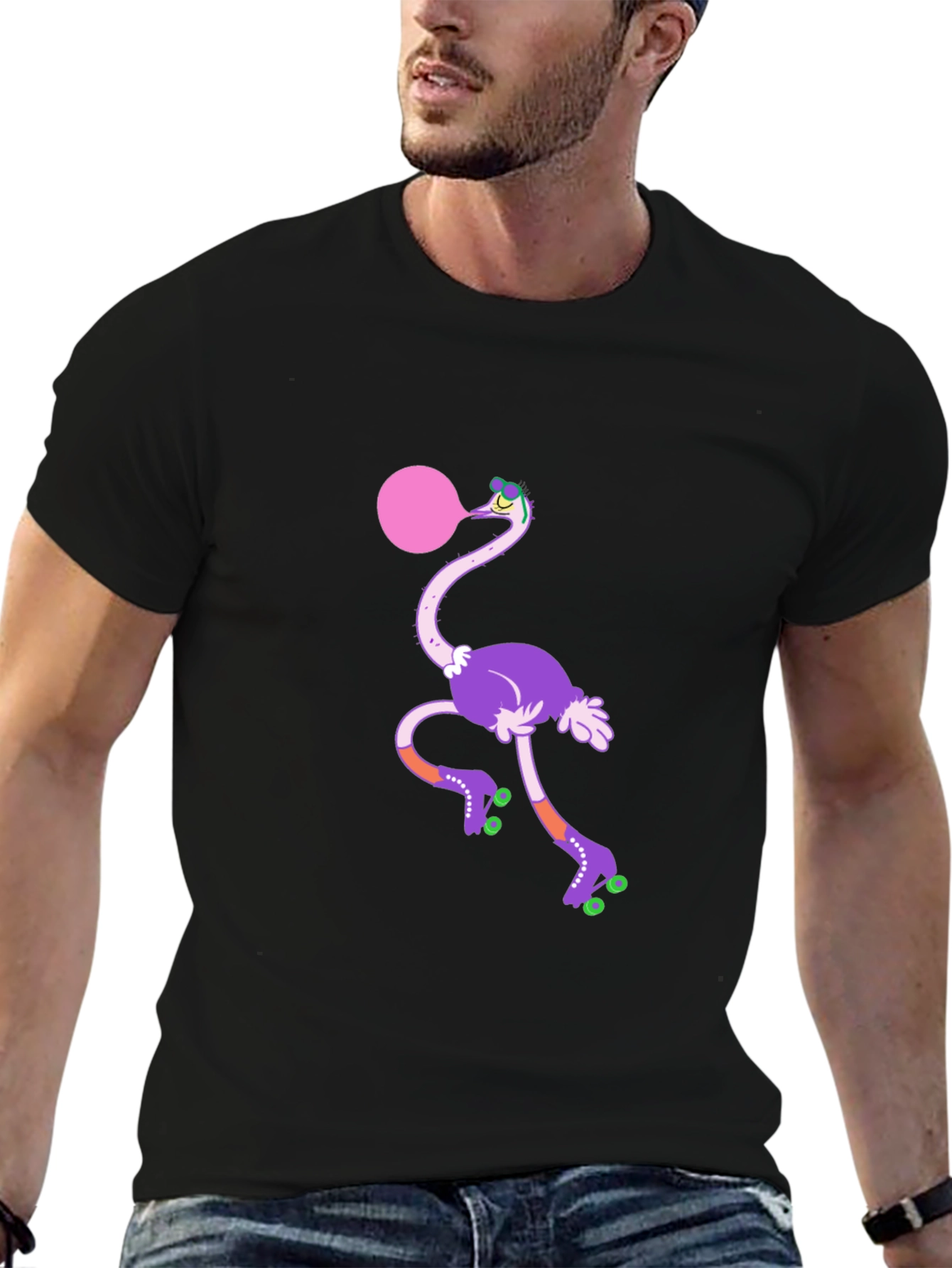 Funky Ostrich Bubblegum Tee