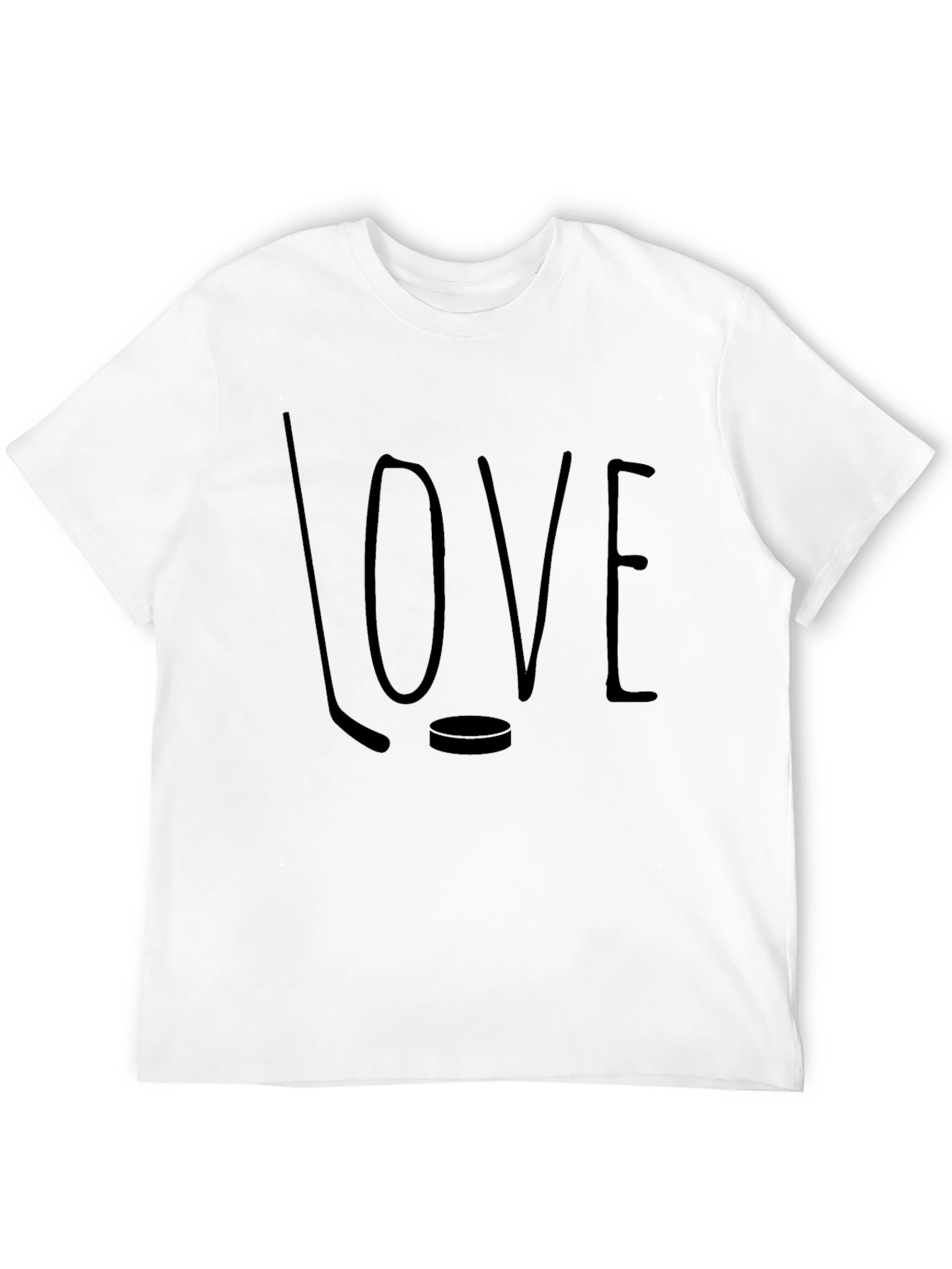 Love Hockey Graphic Tee - Sporty Casual T-Shirt