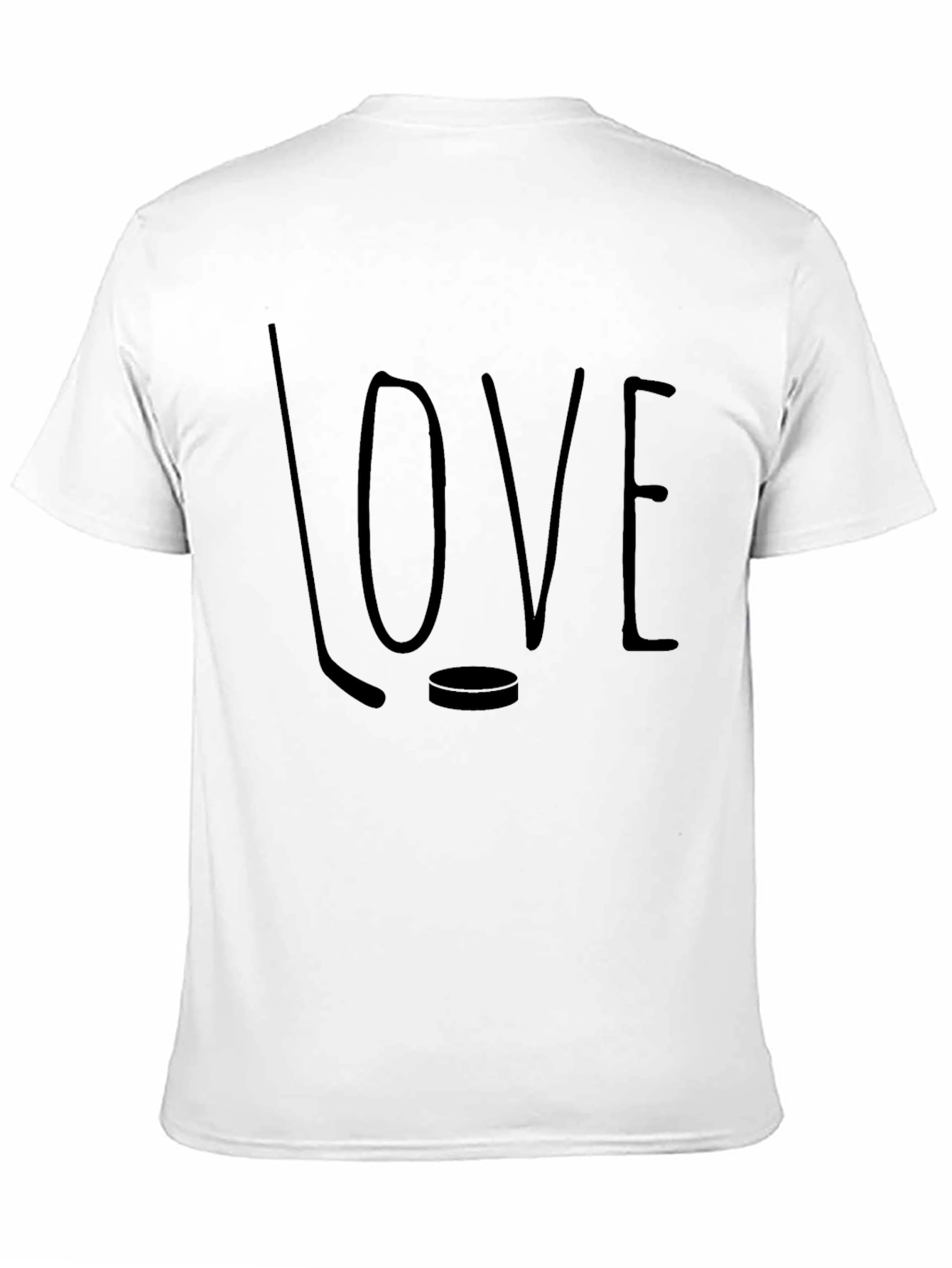 Love Hockey Graphic Tee - Sporty Casual T-Shirt