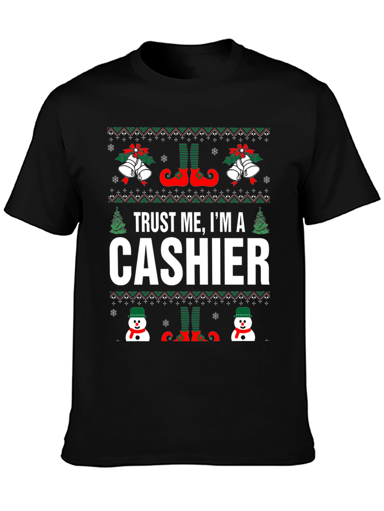 Trust Me Im A Cashier Christmas Sweater T-Shirt