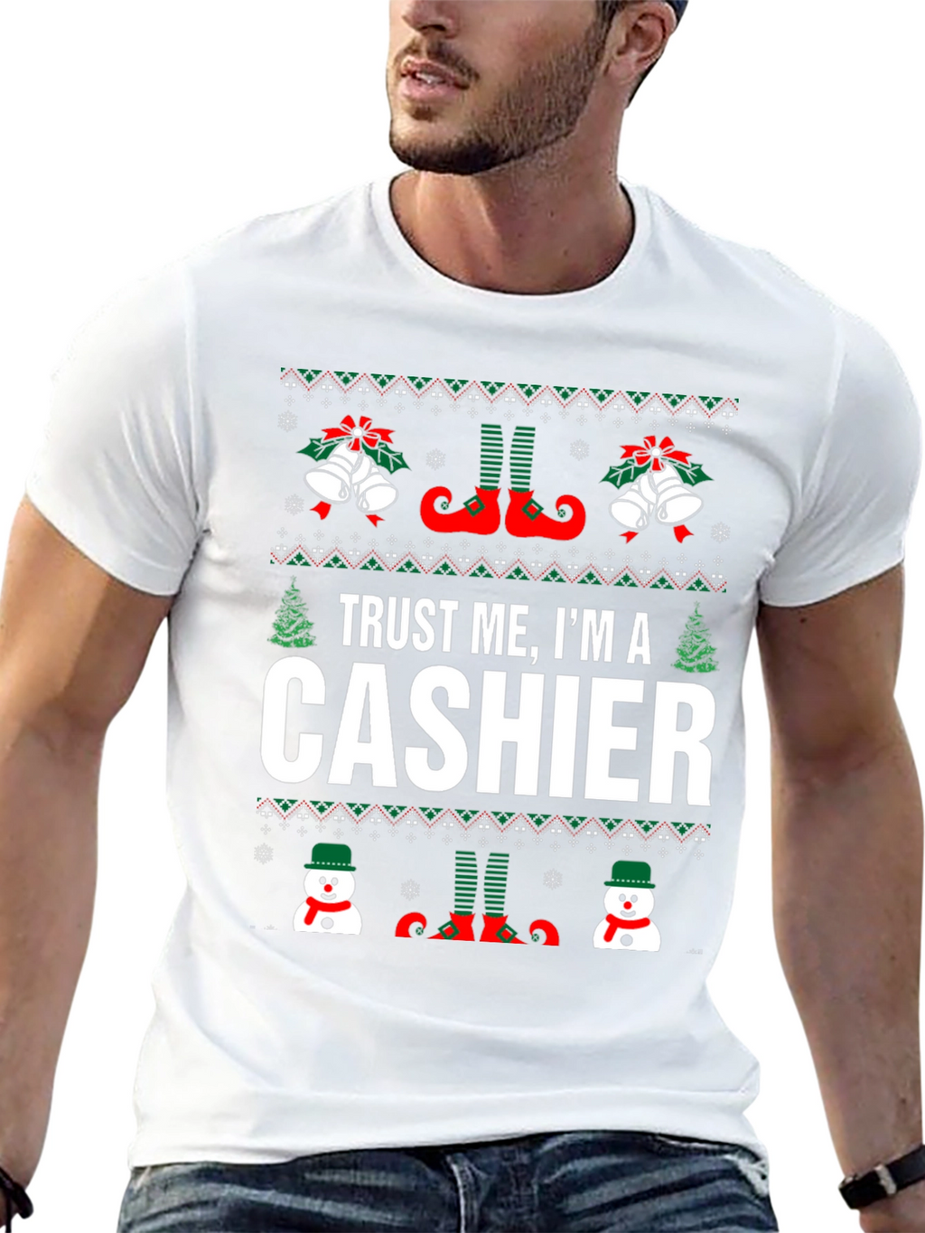 Trust Me Im A Cashier Christmas Sweater T-Shirt