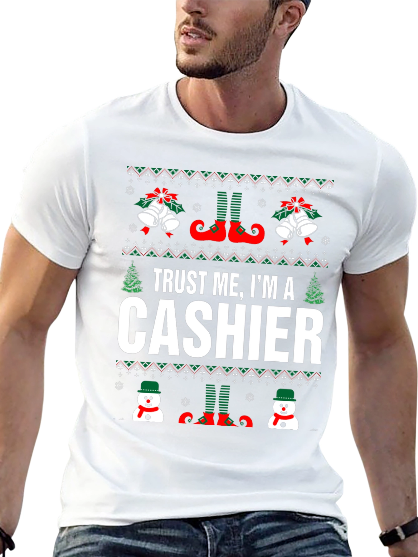 Trust Me Im A Cashier Christmas Sweater T-Shirt