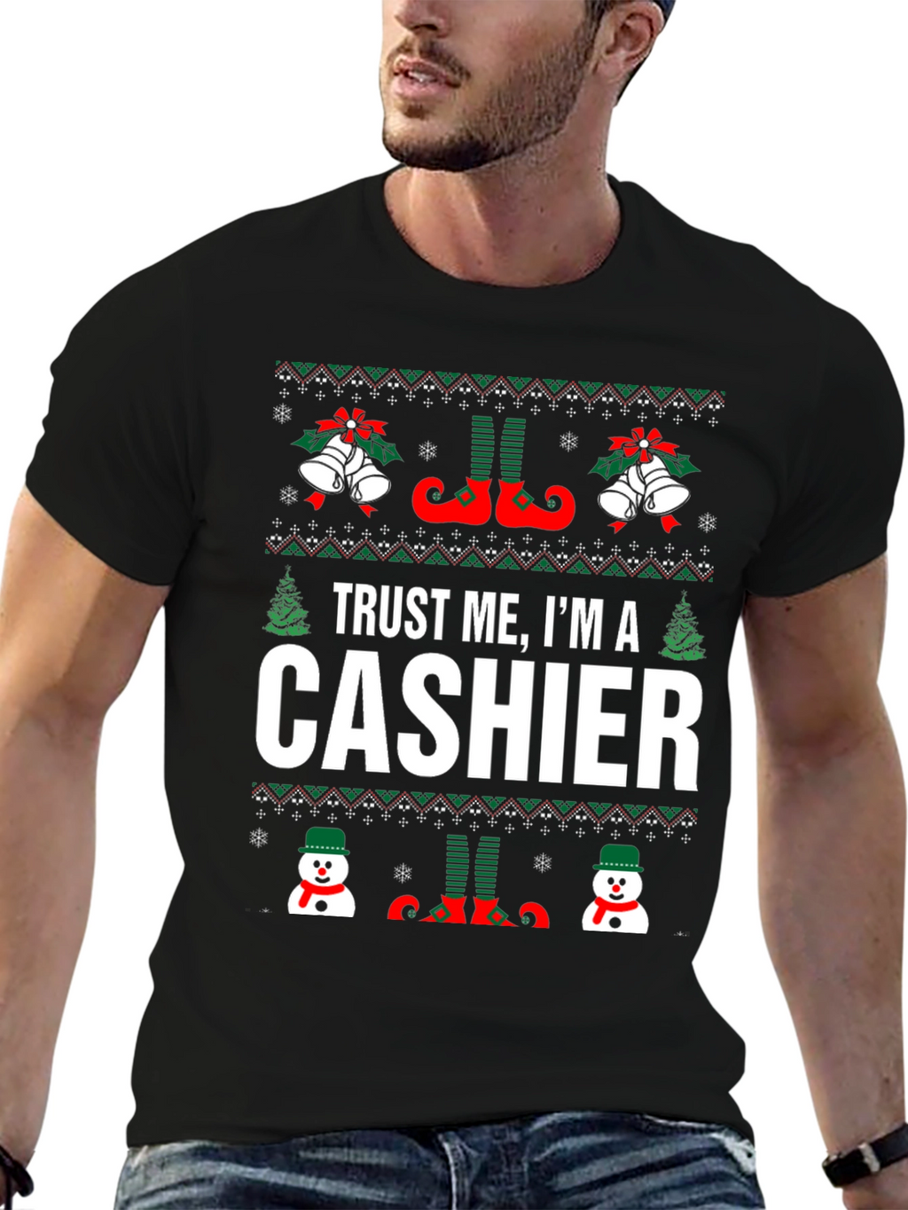 Trust Me Im A Cashier Christmas Sweater T-Shirt