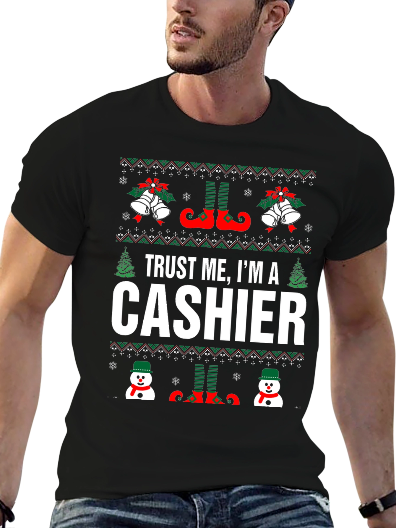 Trust Me Im A Cashier Christmas Sweater T-Shirt