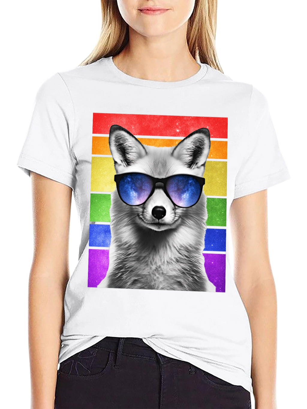 Cool Fox Pride T-Shirt - Mens Black Tee