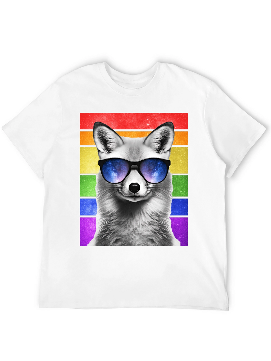 Cool Fox Pride T-Shirt - Mens Black Tee