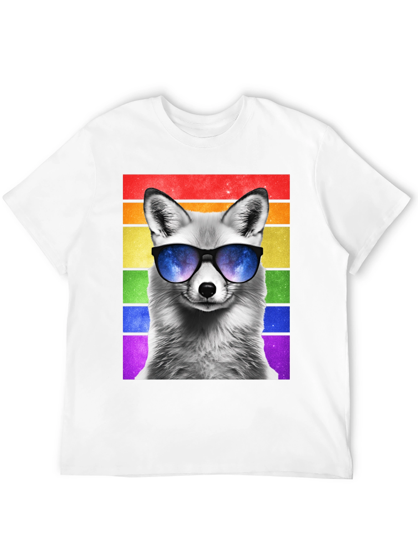 Cool Fox Pride T-Shirt - Mens Black Tee