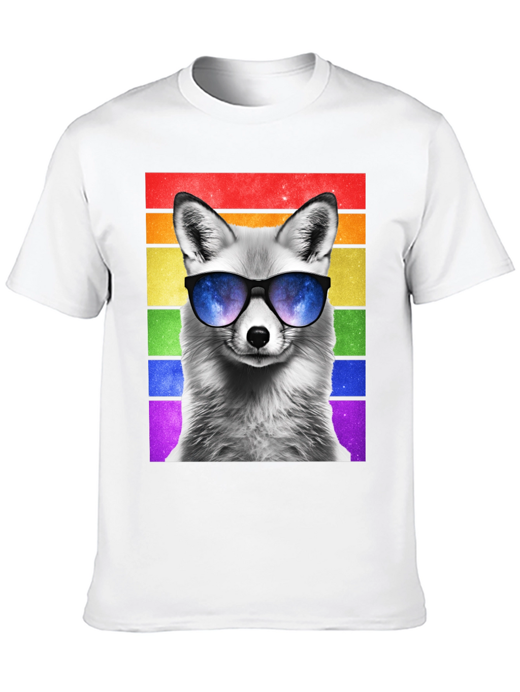 Cool Fox Pride T-Shirt - Mens Black Tee