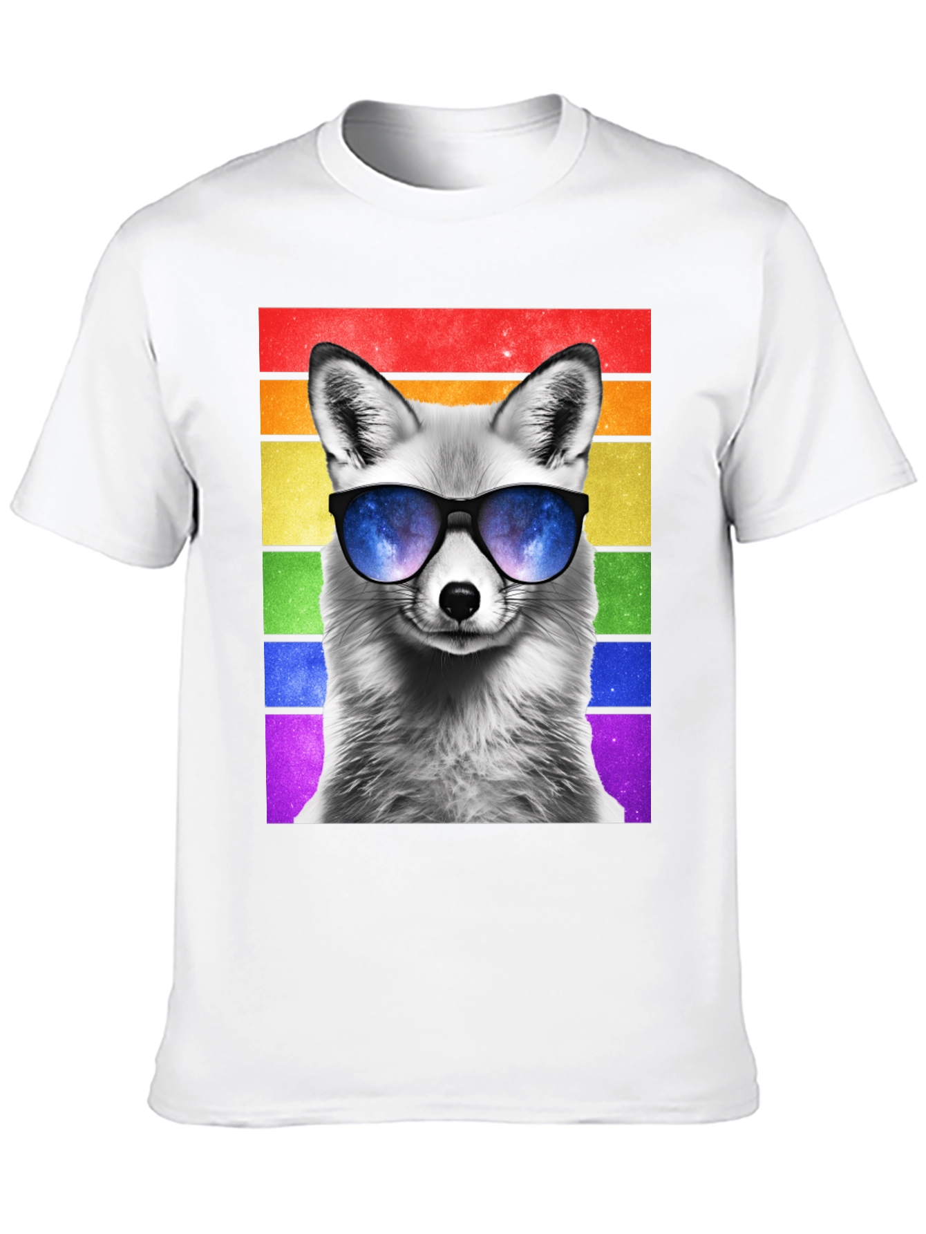 Cool Fox Pride T-Shirt - Mens Black Tee