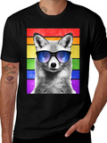 Cool Fox Pride T-Shirt - Mens Black Tee