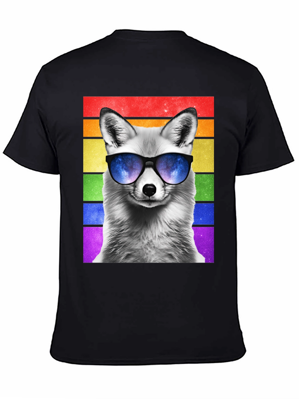 Cool Fox Pride T-Shirt - Mens Black Tee