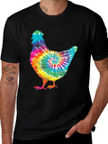 Tie-Dye Chicken Graphic Tee