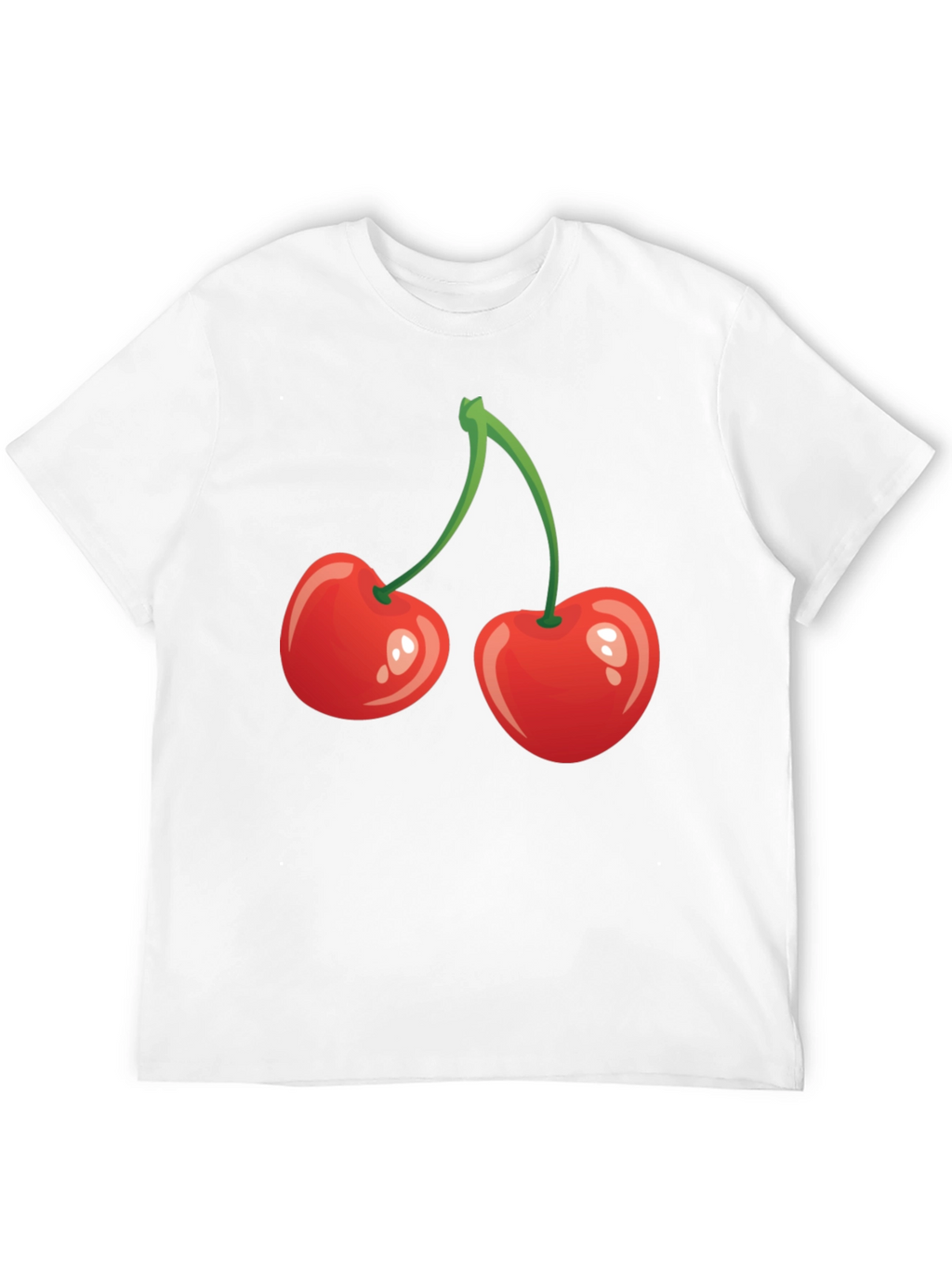 Red Cherry Graphic Tee - Fun Fruit Shirt