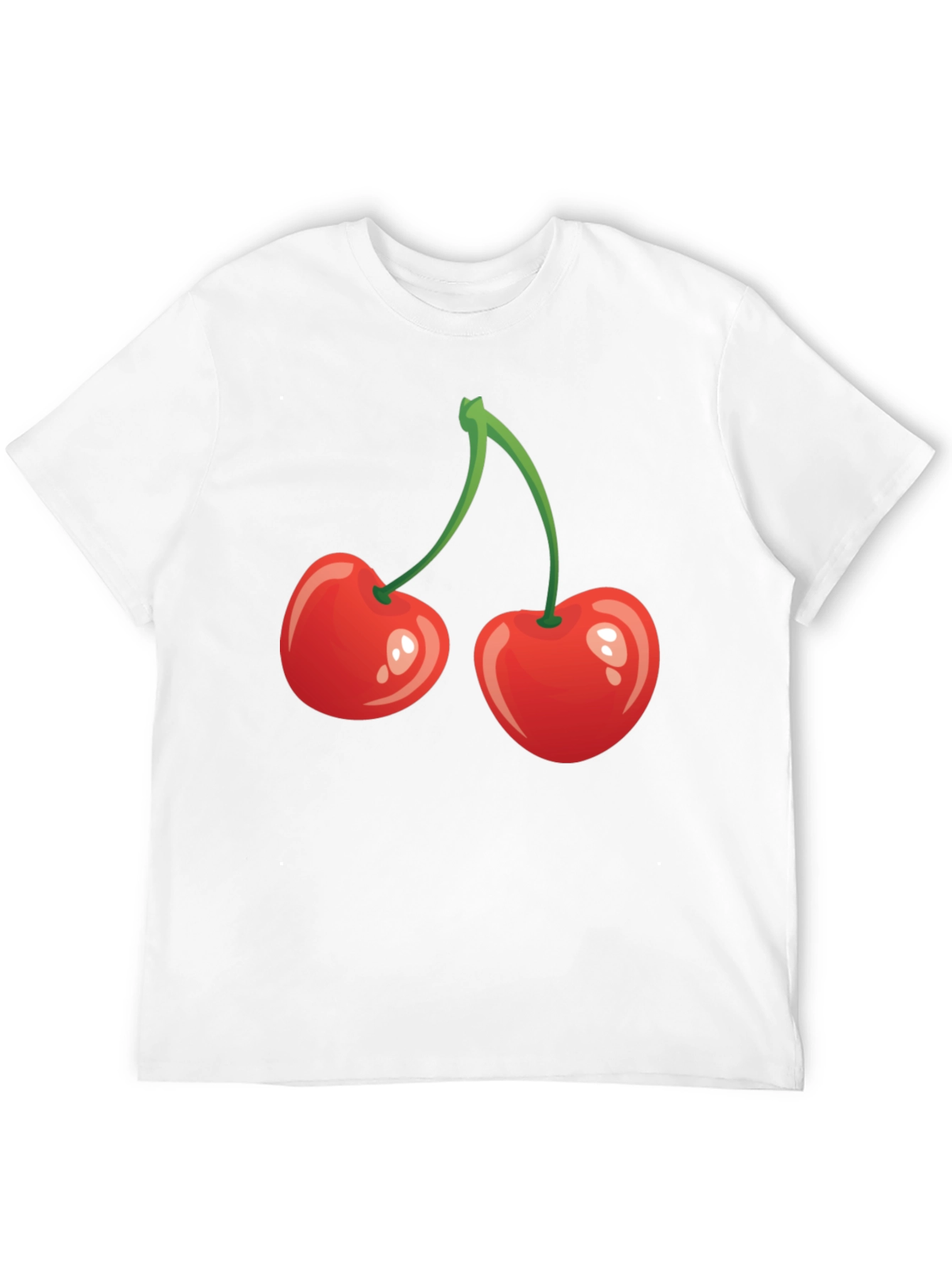 Red Cherry Graphic Tee - Fun Fruit Shirt
